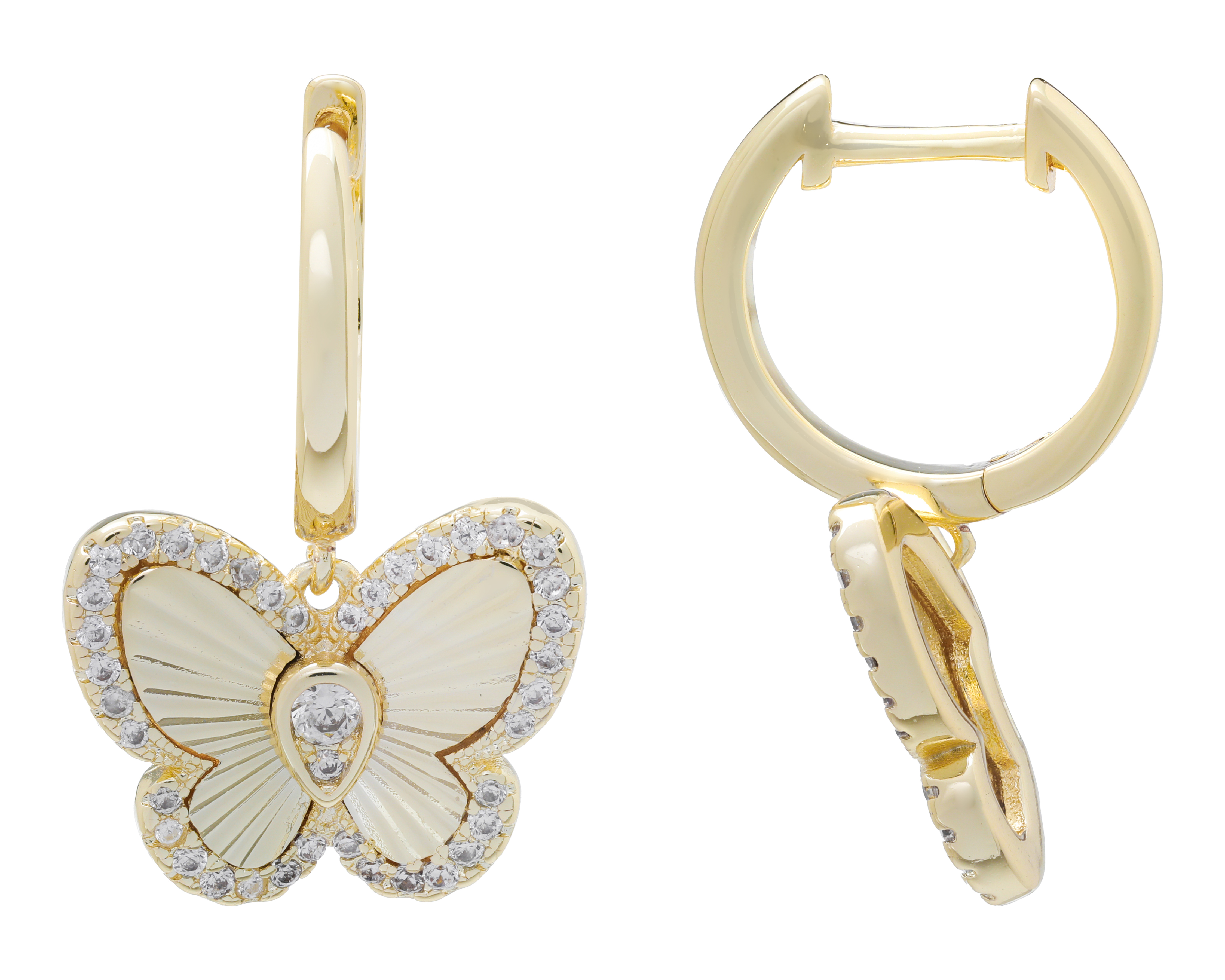 Foto 2 pulgar | Foto 1 | Arracadas Chapa de Oro