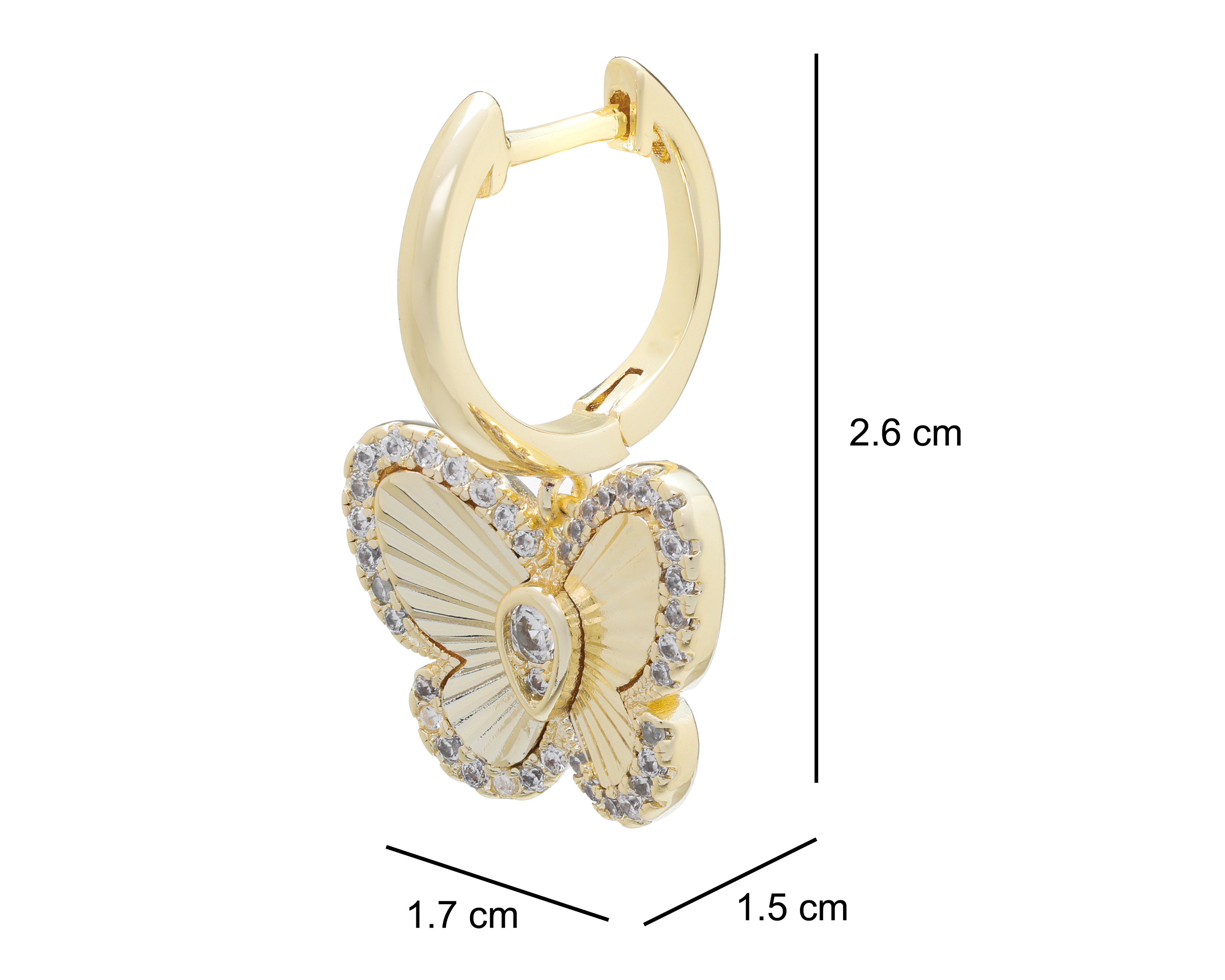 Foto 5 pulgar | Foto 4 | Arracadas Chapa de Oro