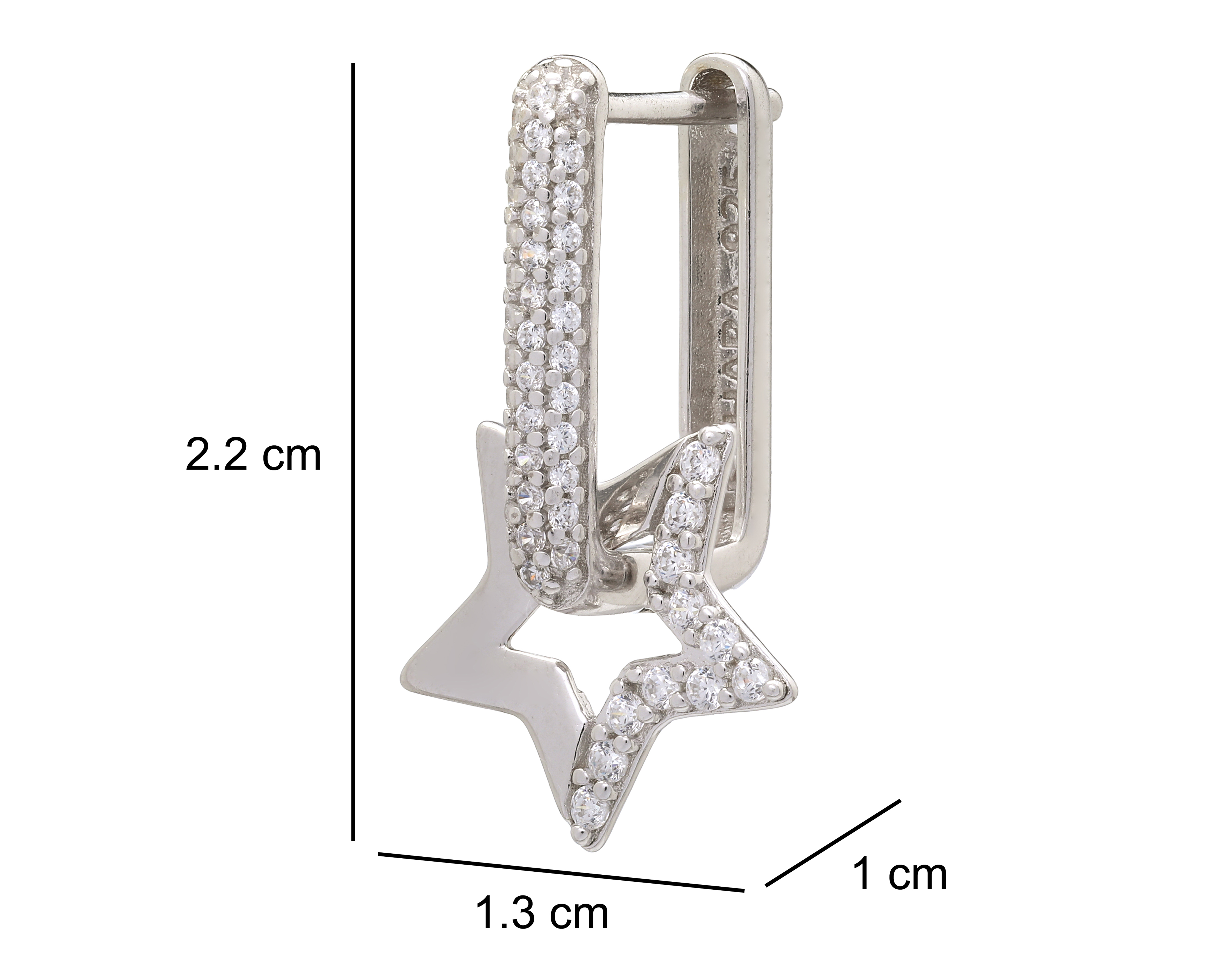 Foto 4 | Foto 4 | Aretes Estrella de Plata Sahara