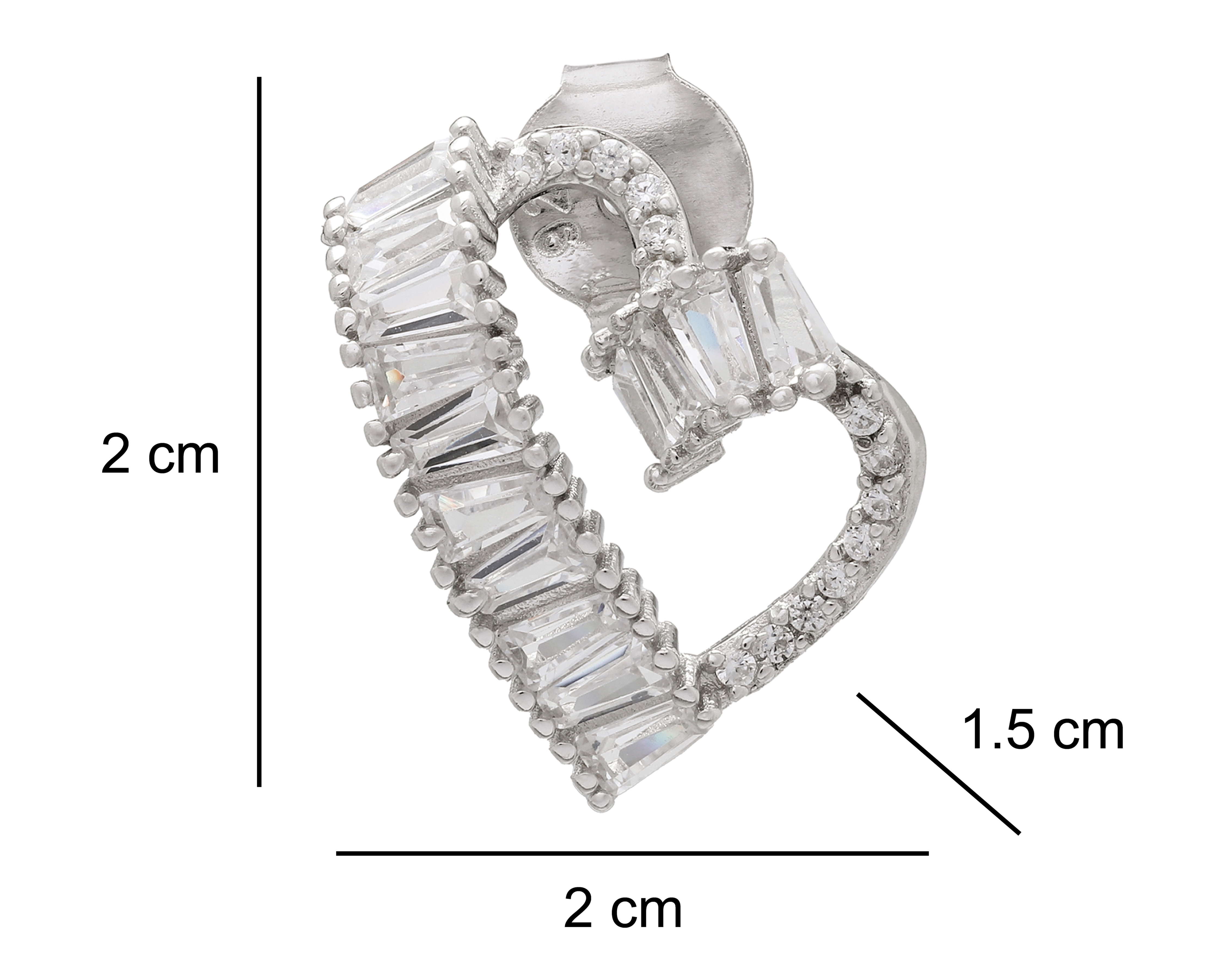 Foto 4 | Foto 4 | Aretes Corazón de Plata Sahara