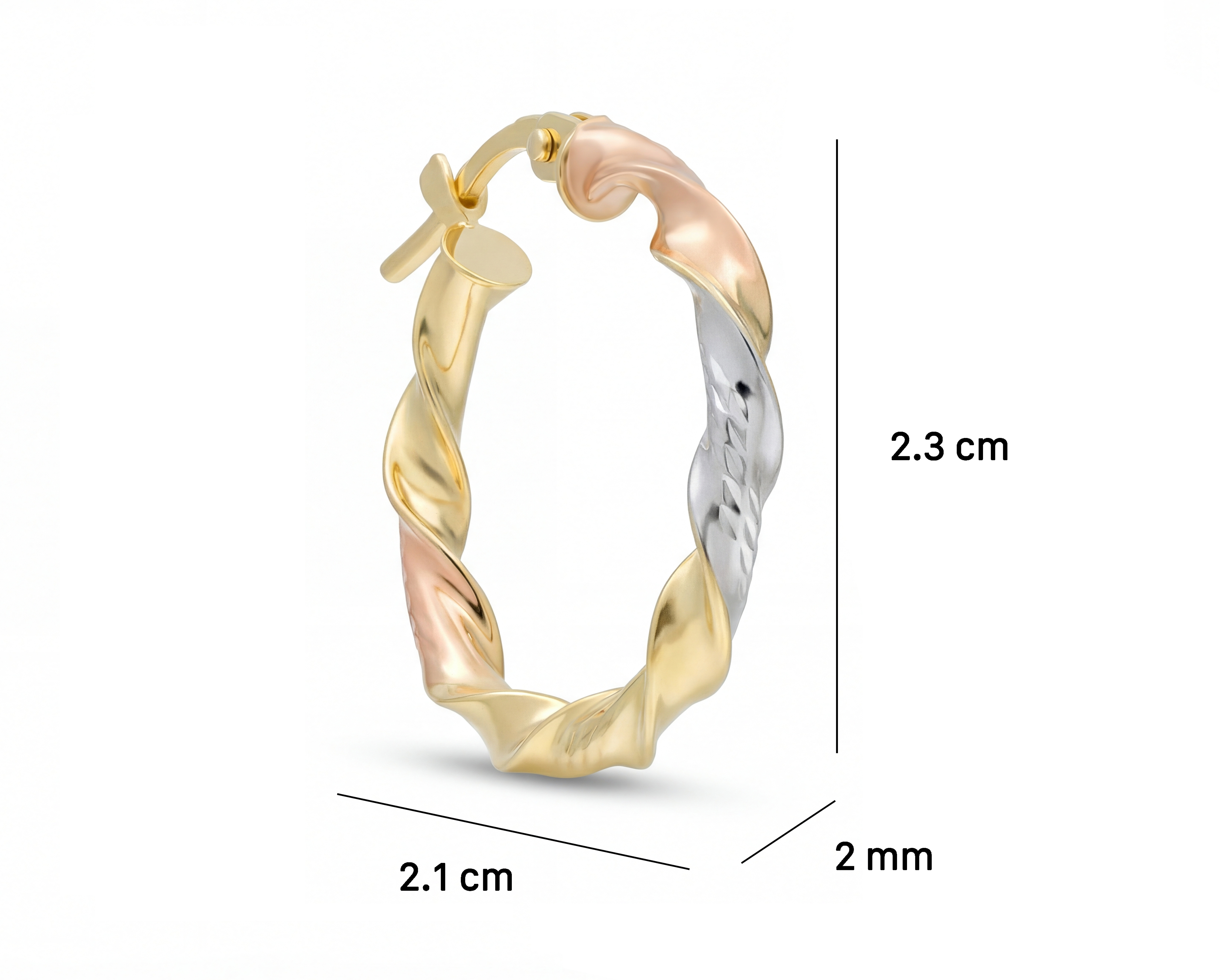 Foto 7 pulgar | Foto 6 | Arracadas de Oro 10k Bogosdiez