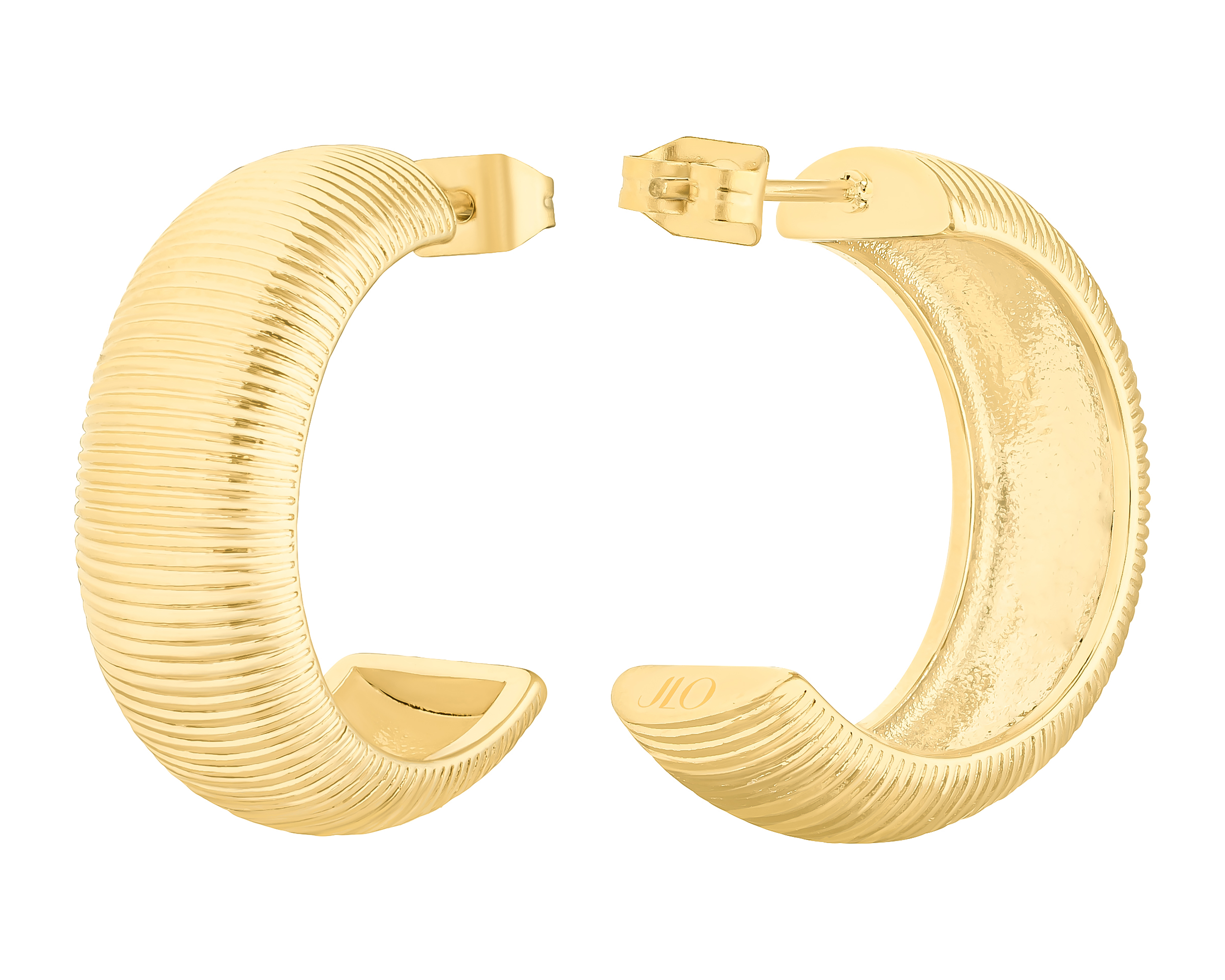 Foto 4 pulgar | Foto 3 | Aretes de Acero Inoxidable Jennifer Lopez
