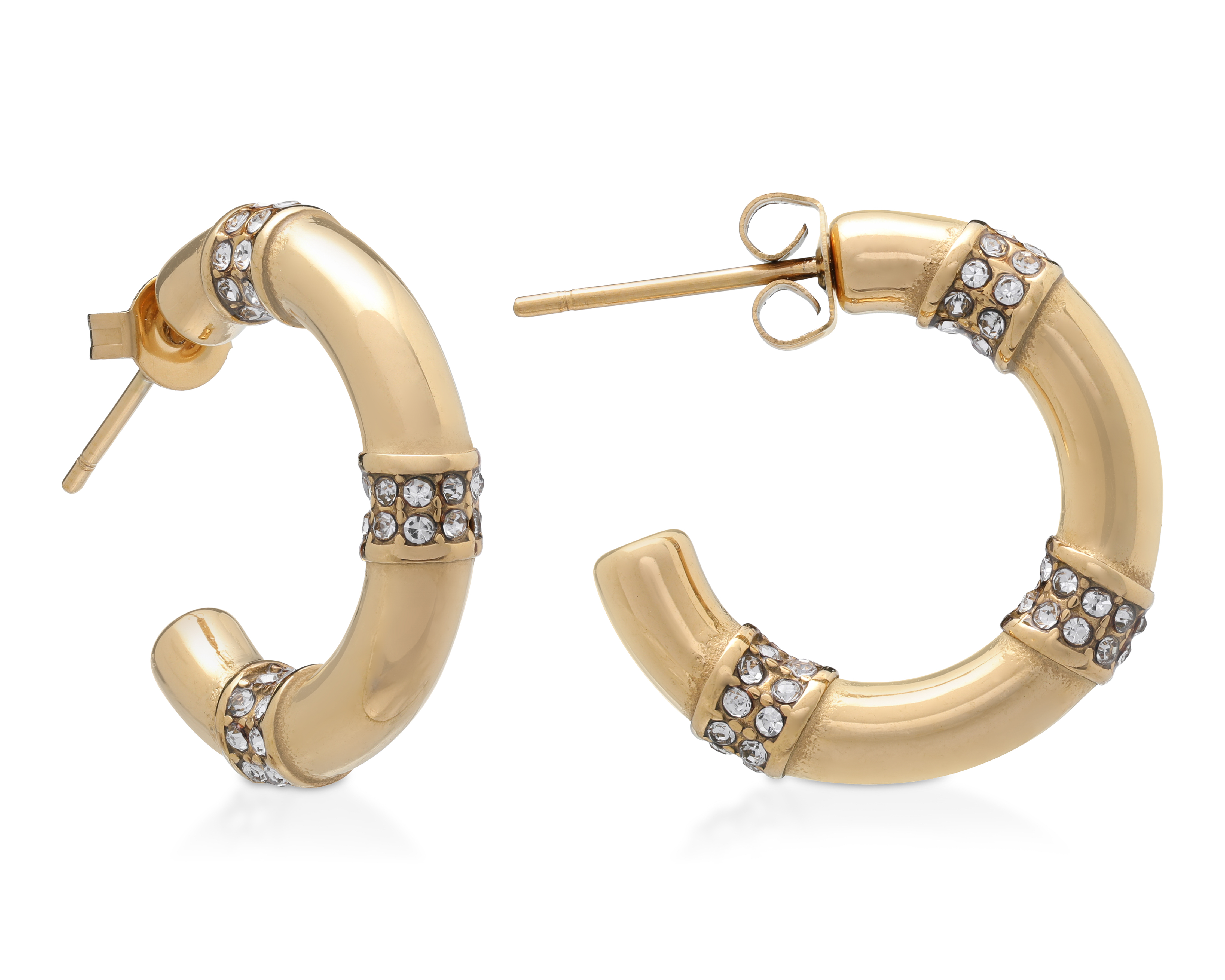 Foto 1 | Foto 1 | Aretes Medio Aro de Acero Inoxidable