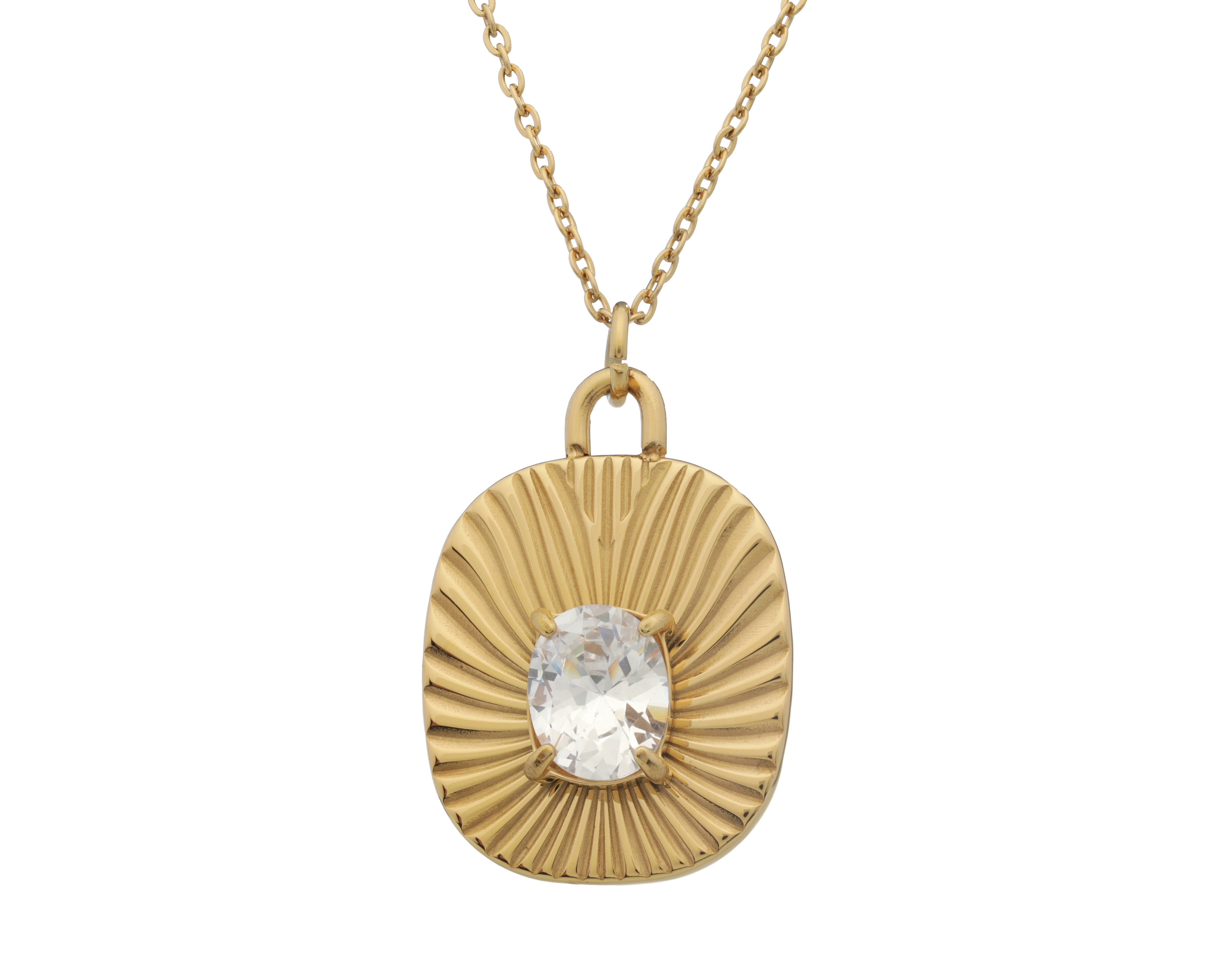 Foto 2 pulgar | Foto 1 | Collar Chapa de Oro 18k Jennifer Lopez