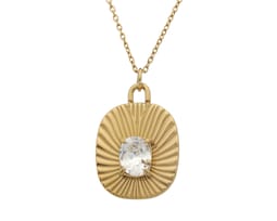 Collar Chapa de Oro 18k Jennifer Lopez