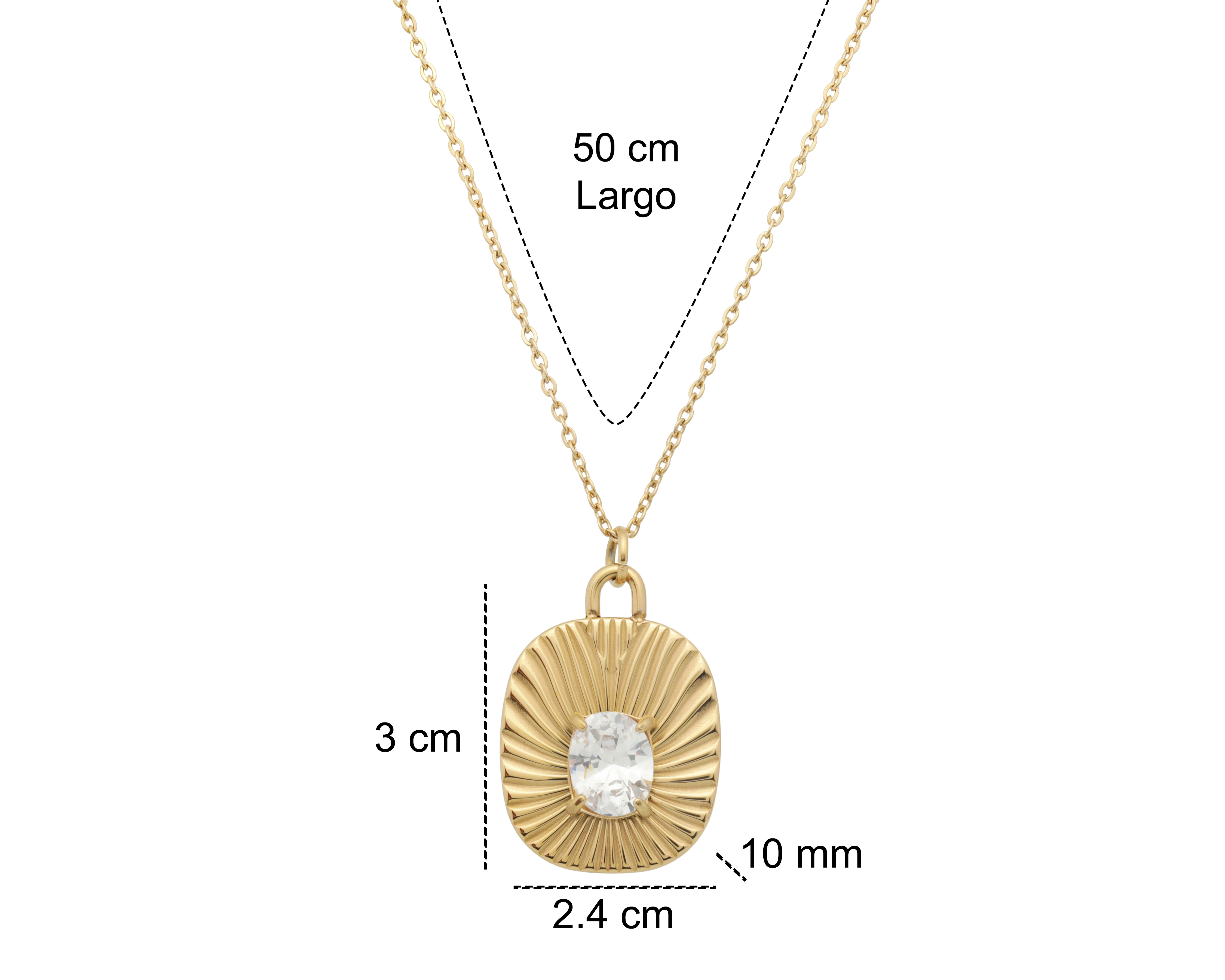 Foto 7 pulgar | Foto 6 | Collar Chapa de Oro 18k Jennifer Lopez