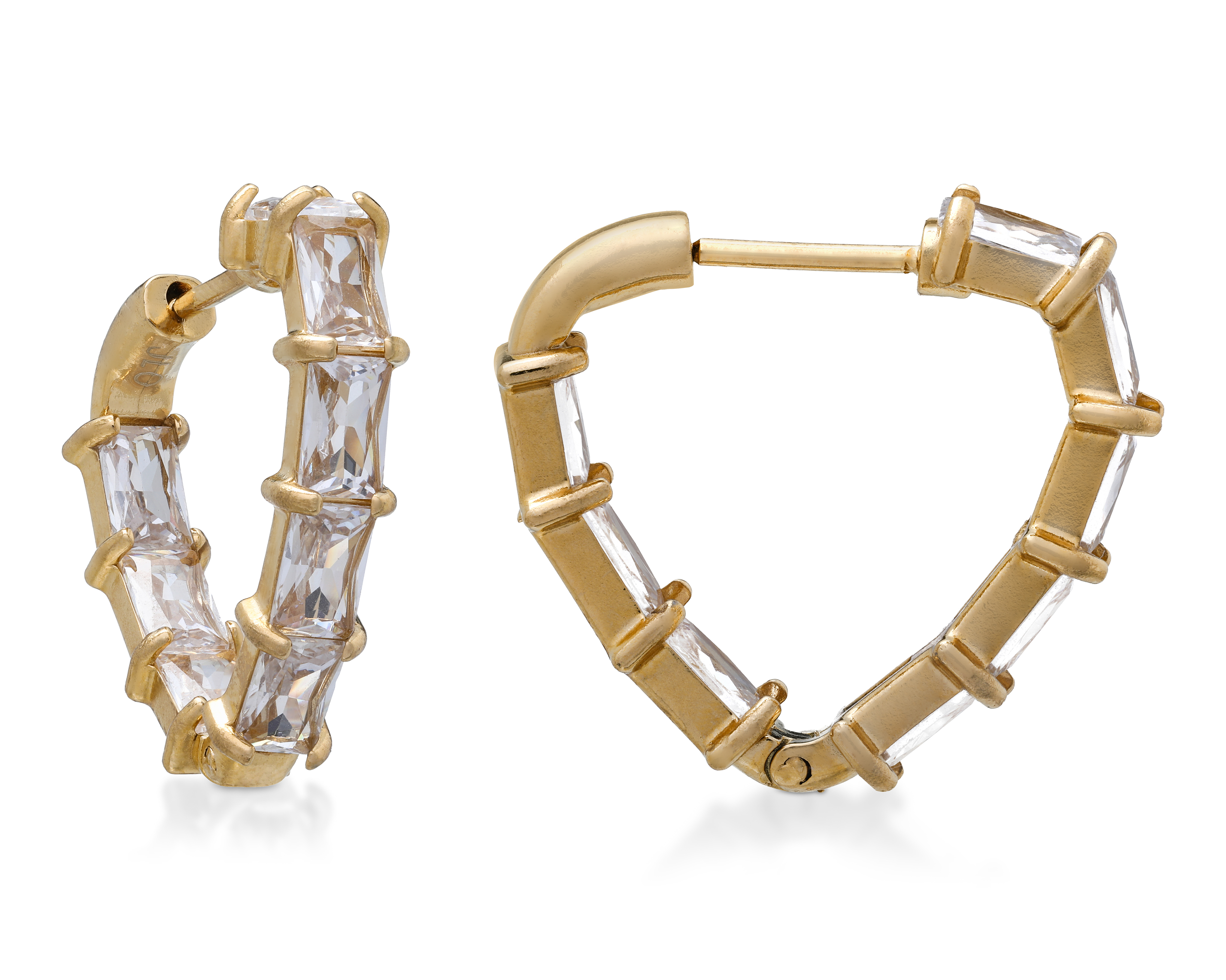 Foto 1 | Foto 1 | Arracadas Triangulares Chapa de Oro 18k Jennifer Lopez