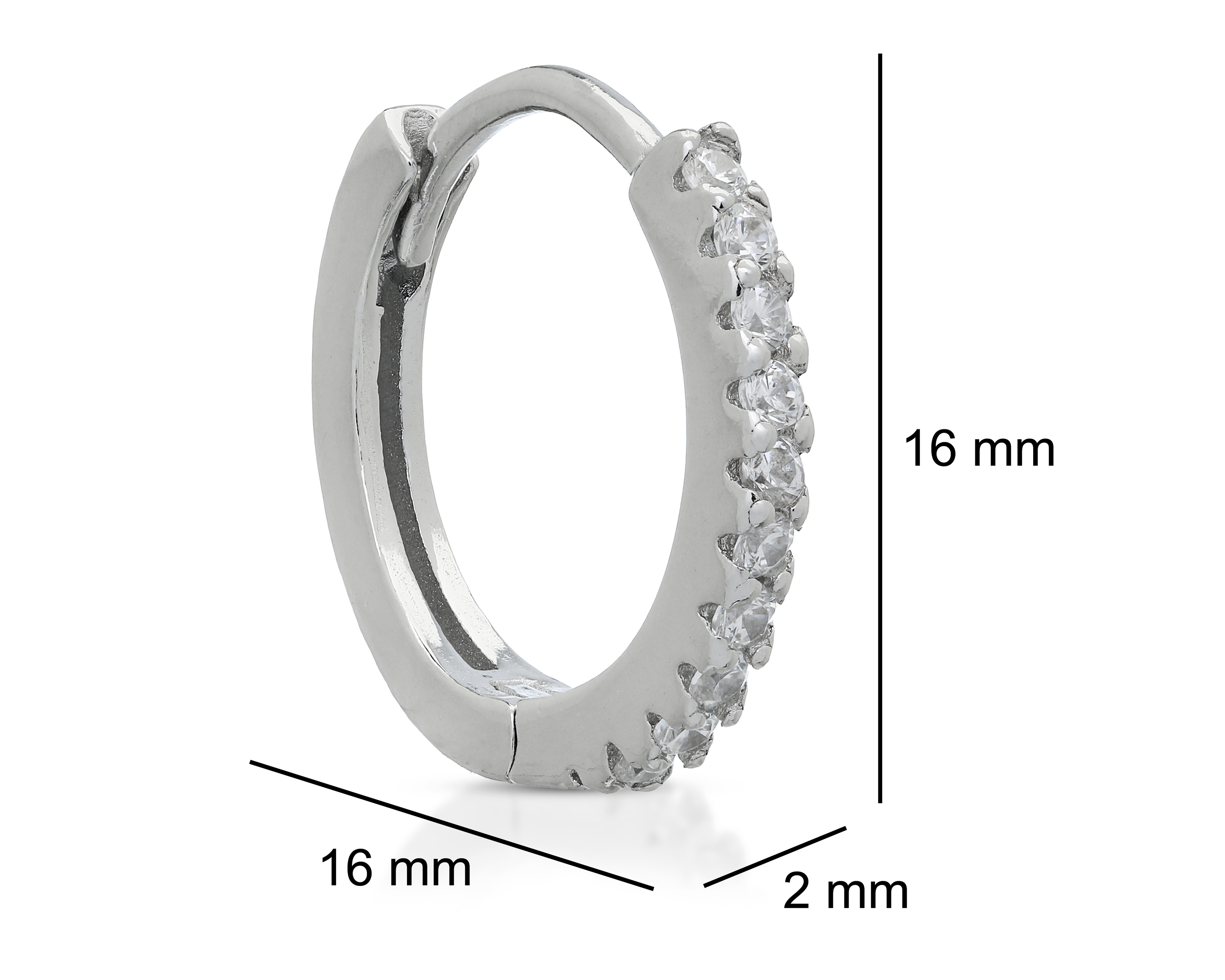 Foto 5 pulgar | Foto 4 | Aretes de Aro de Plata Nes