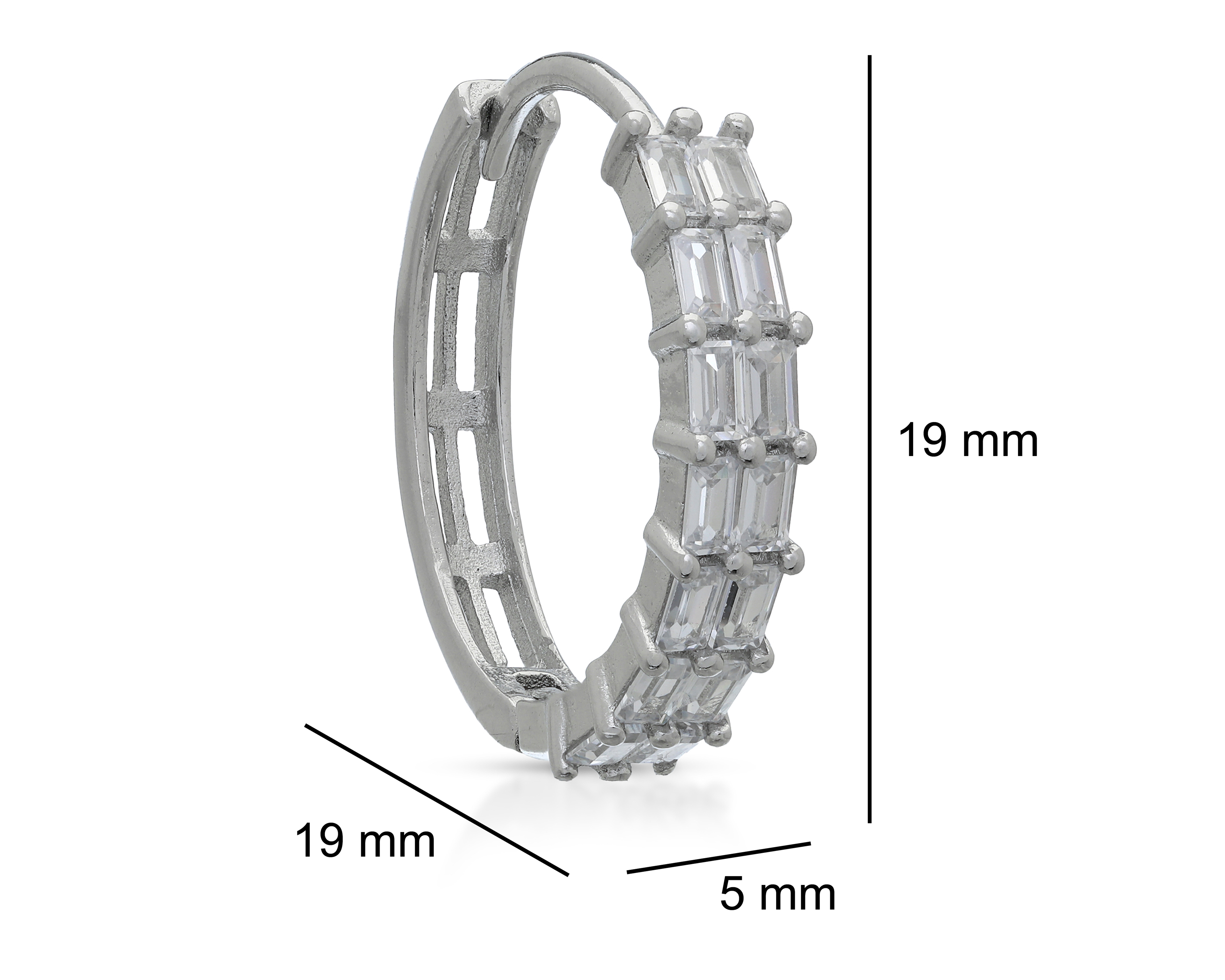 Foto 5 pulgar | Foto 4 | Arracadas de Plata Nes