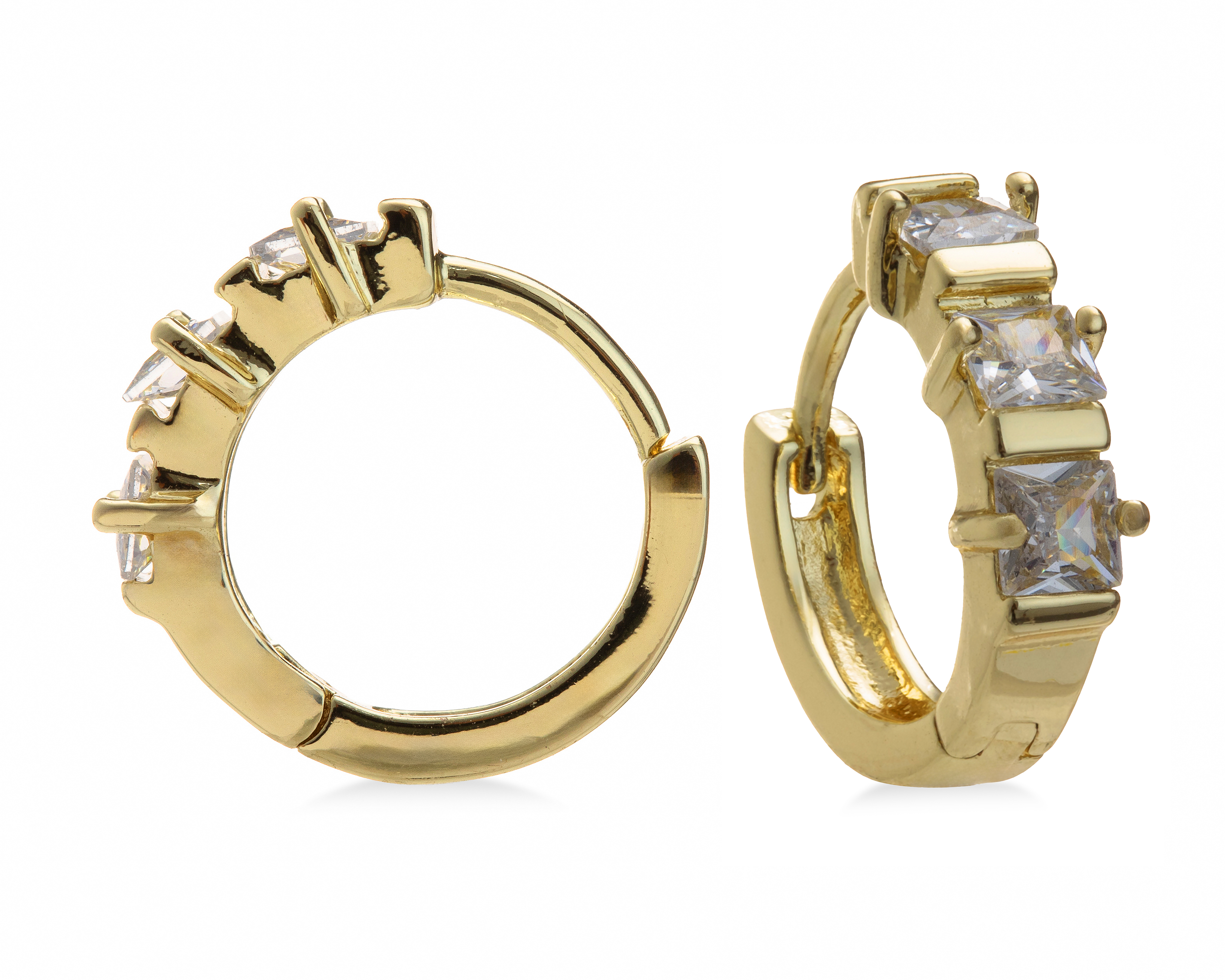 Foto 1 | Foto 1 | Arracadas Chapa de Oro NK