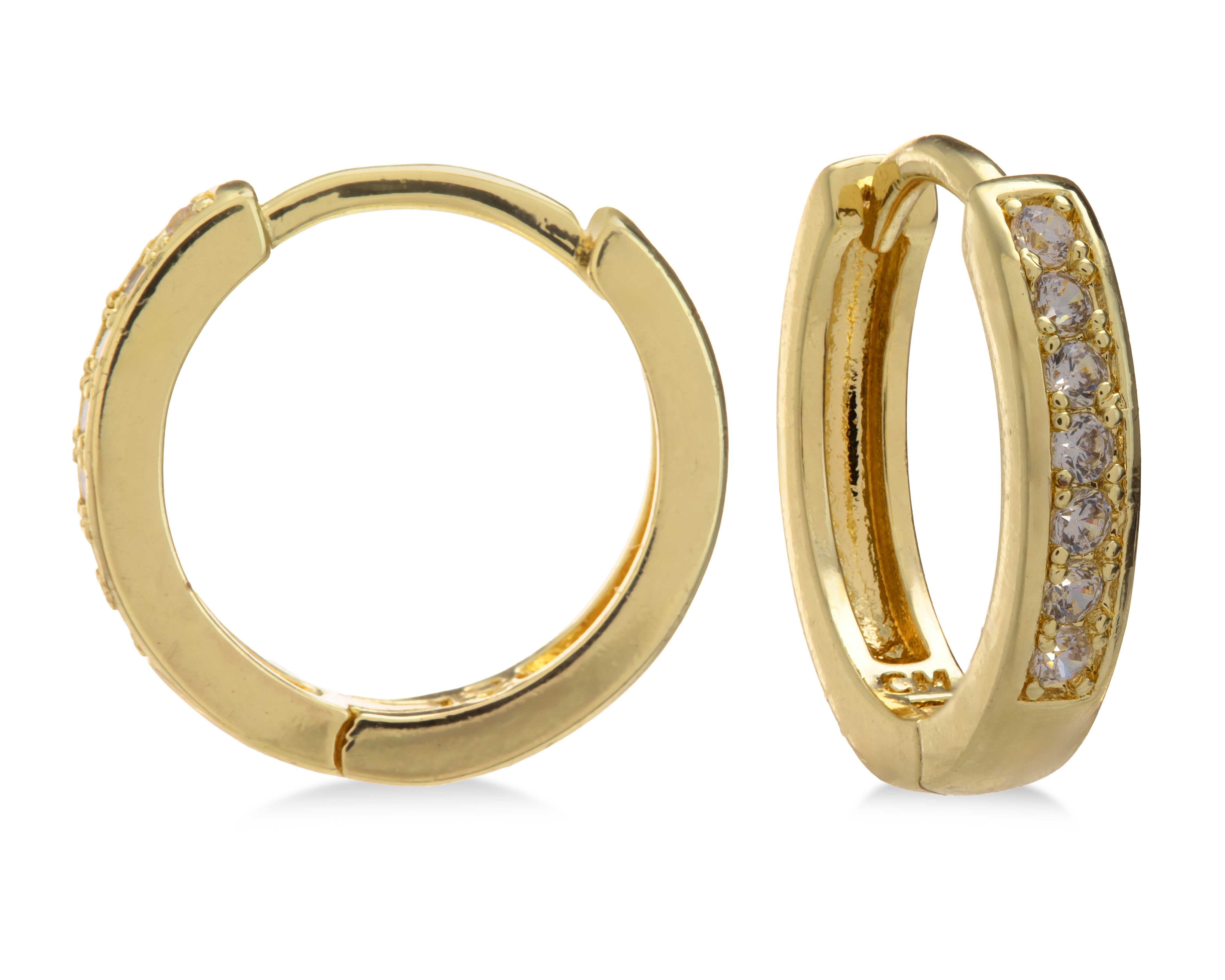 Aretes Chapa de Oro 18k NK Chapa