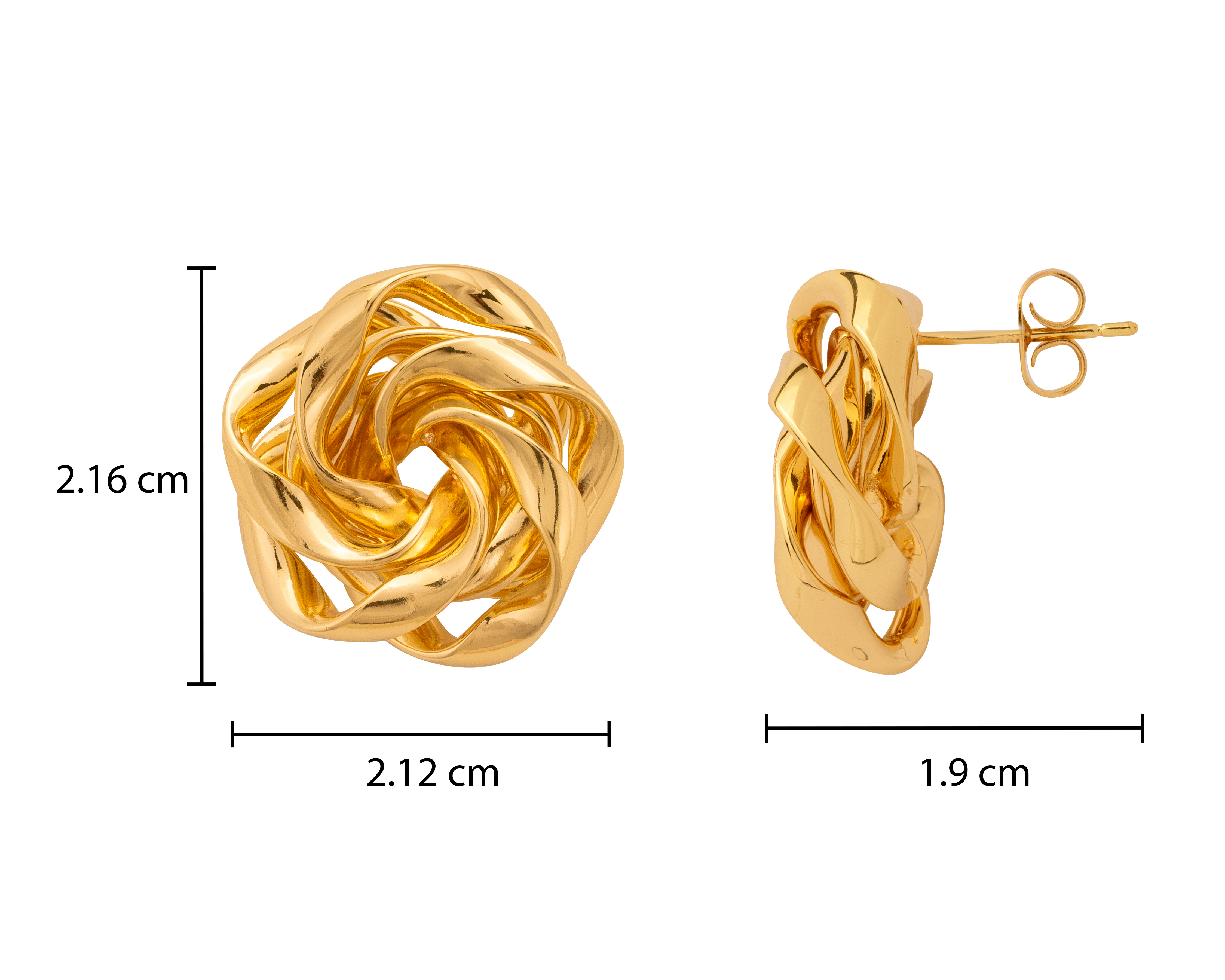 Foto 5 pulgar | Foto 4 | Aretes de Chapa de Oro Unlimited by OB