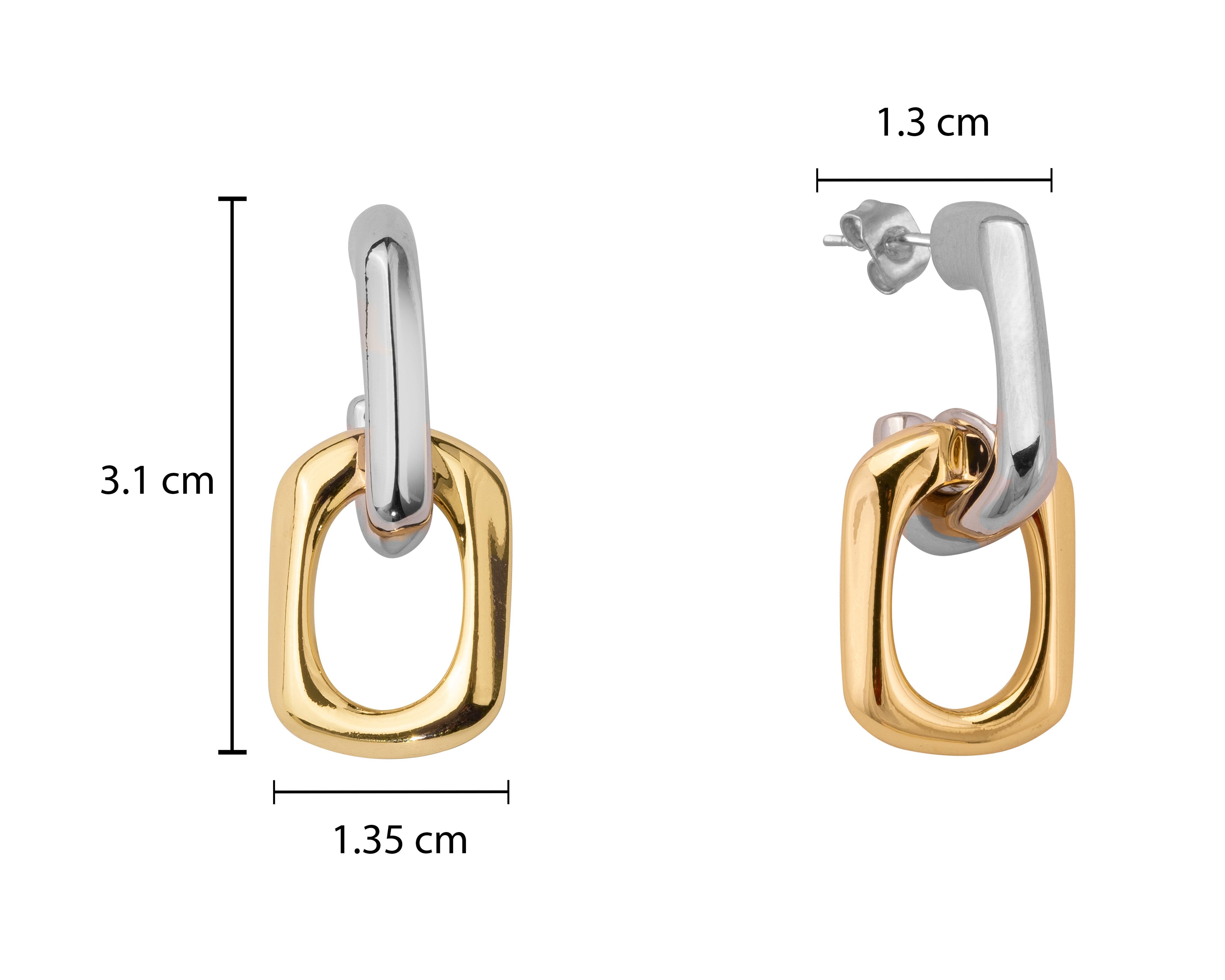Foto 5 pulgar | Foto 4 | Aretes de Chapa de Oro Unlimited by OB