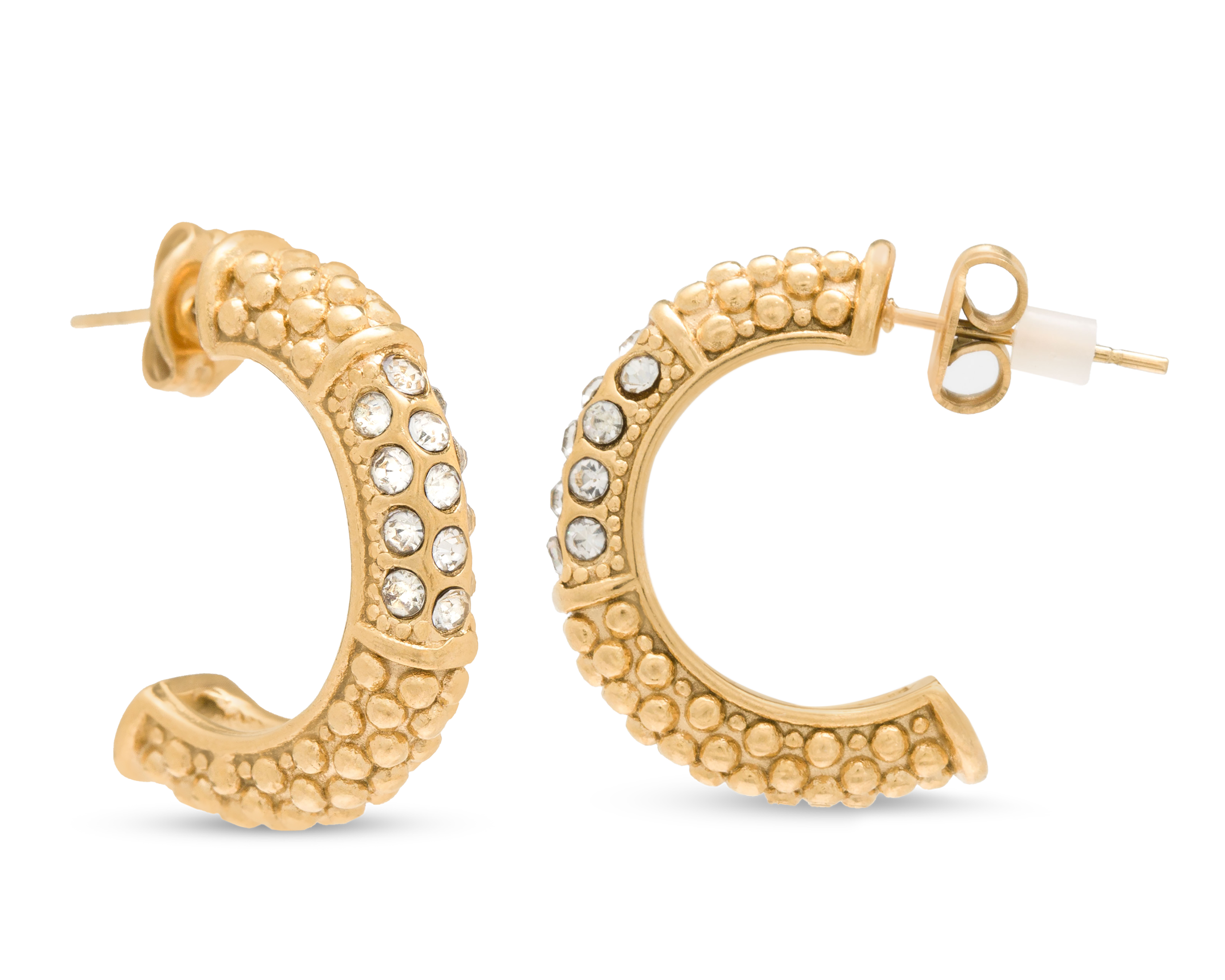 Foto 2 pulgar | Foto 1 | Aretes de Acero Inoxidable Jennifer Lopez