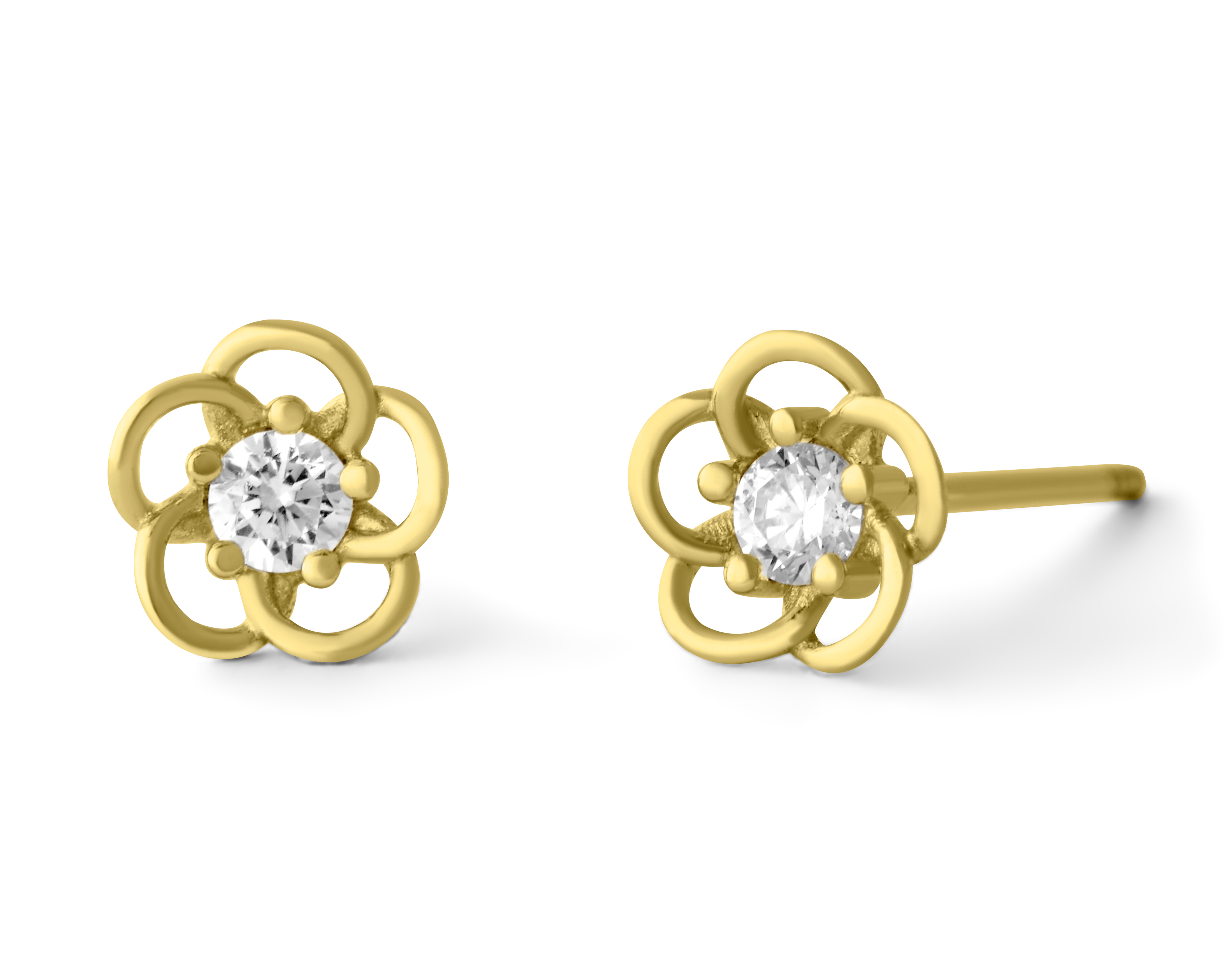 Aretes de Oro 10K Baby Colors