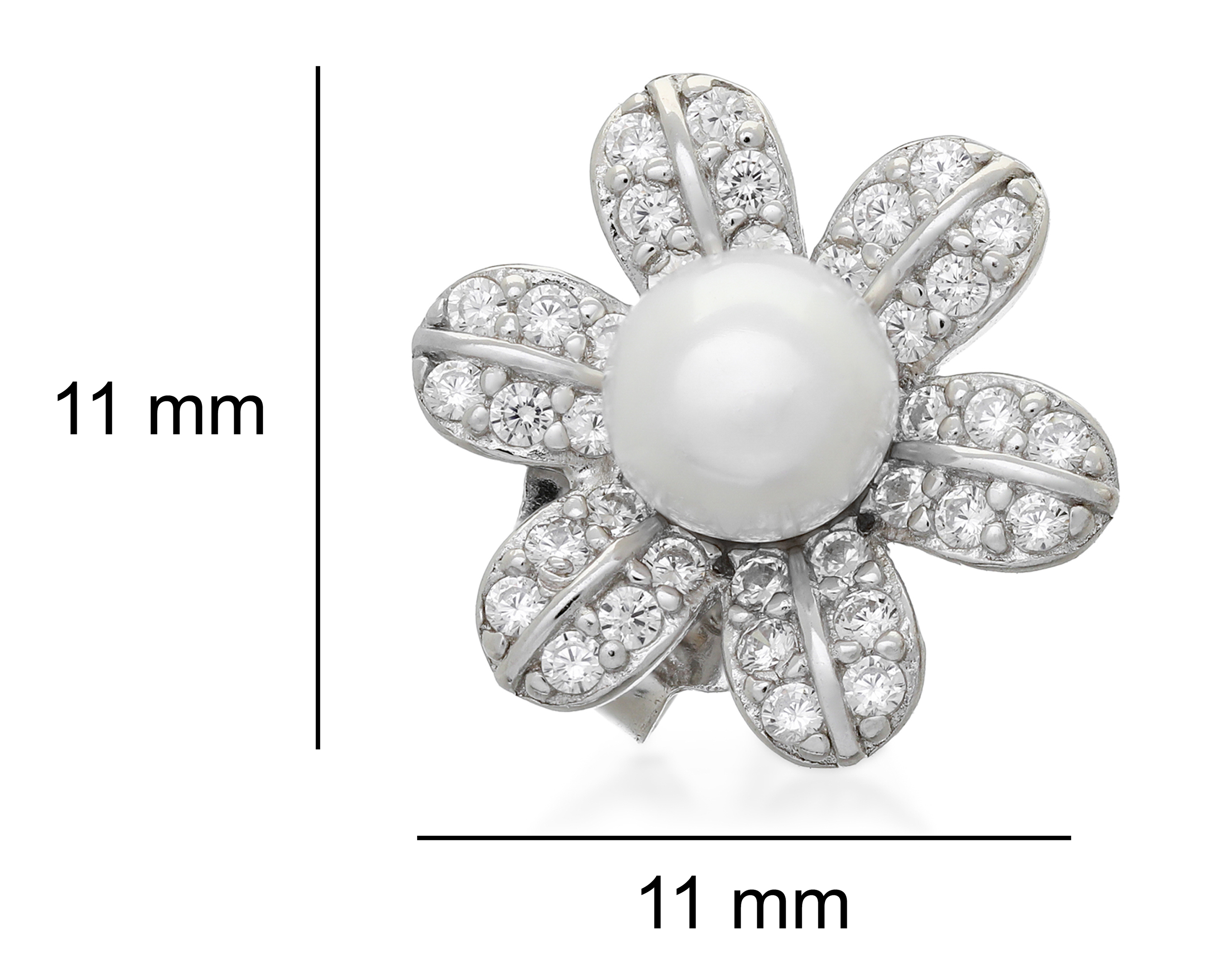 Foto 3 | Foto 4 | Aretes Flor de Plata The Nes GR