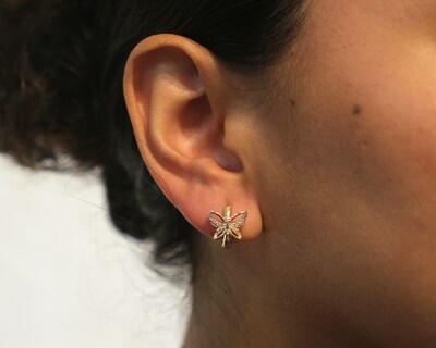 Foto 5 | Foto 5 | Aretes de Chapa de Oro Girondela