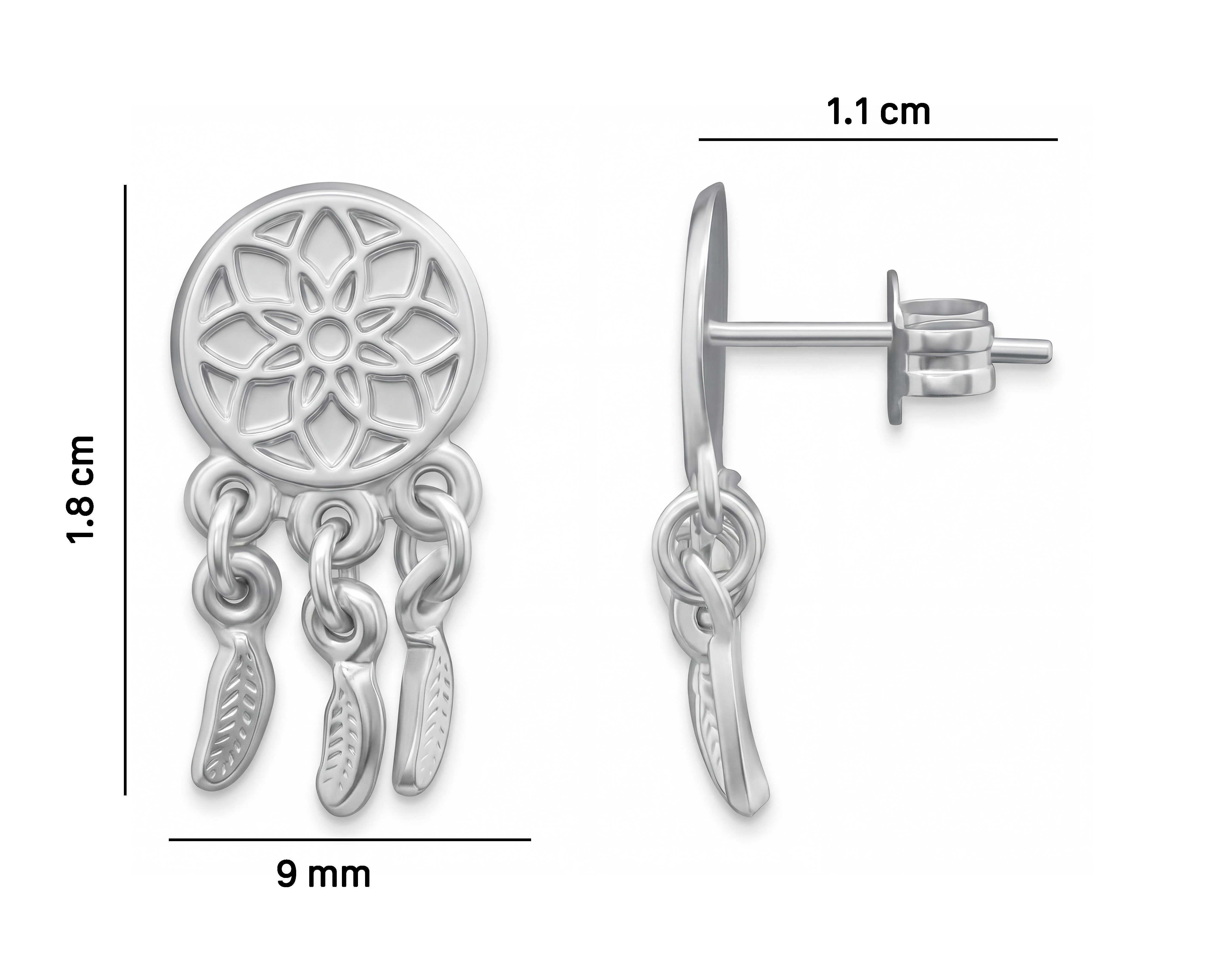 Foto 7 pulgar | Foto 6 | Broqueles Atrapa Sueños de Plata Sahara