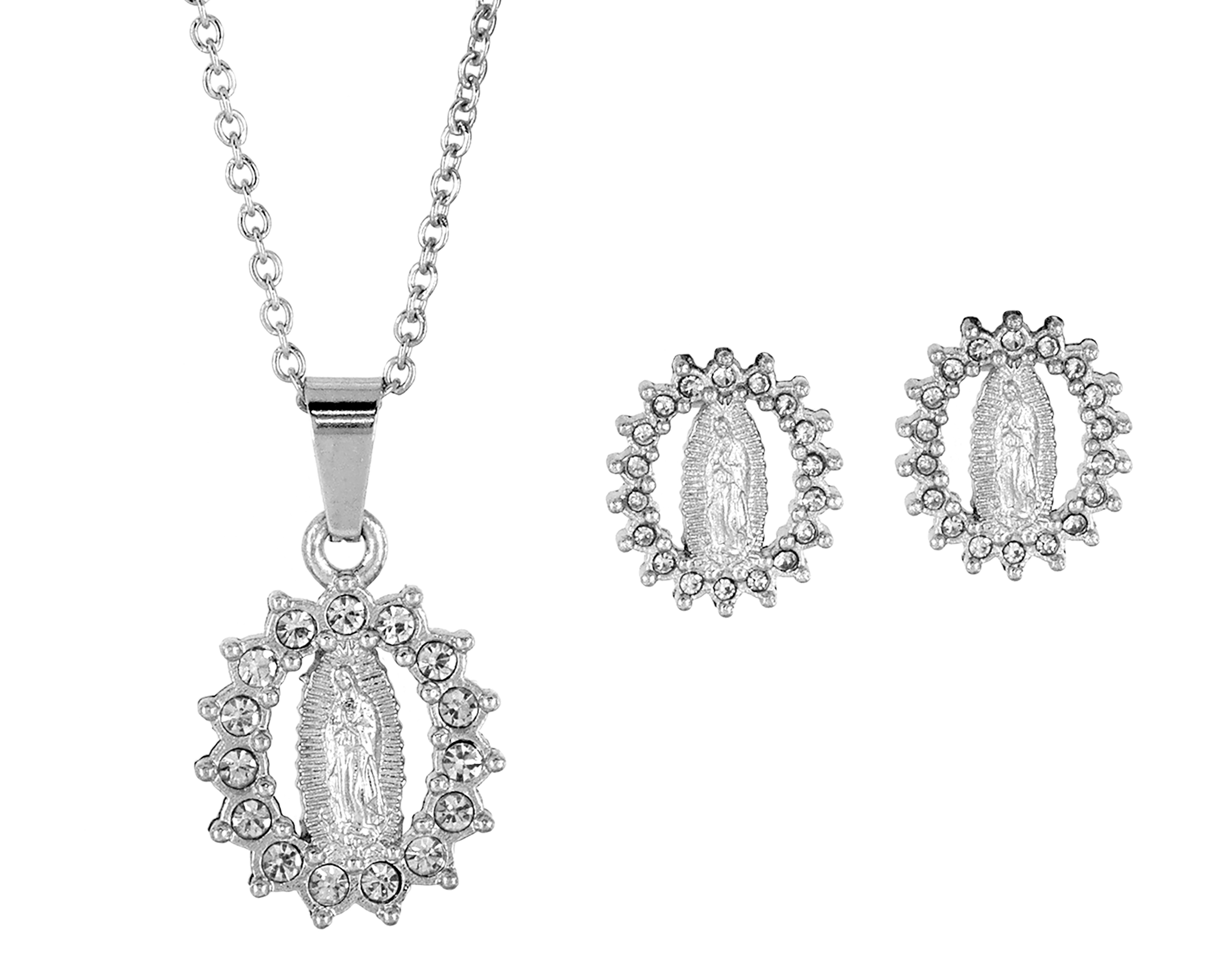 Collar y Aretes de Acero Inoxidable Acero NK 2 Piezas