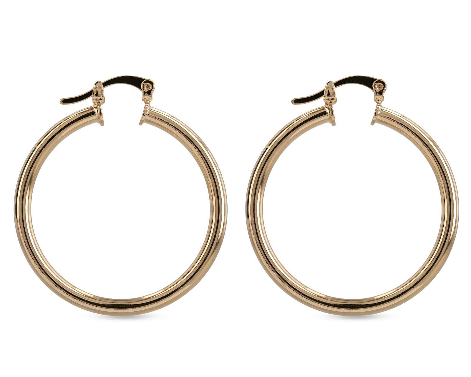 Foto 3 pulgar | Foto 2 | Arracadas Chapa de Oro 18K Girondela