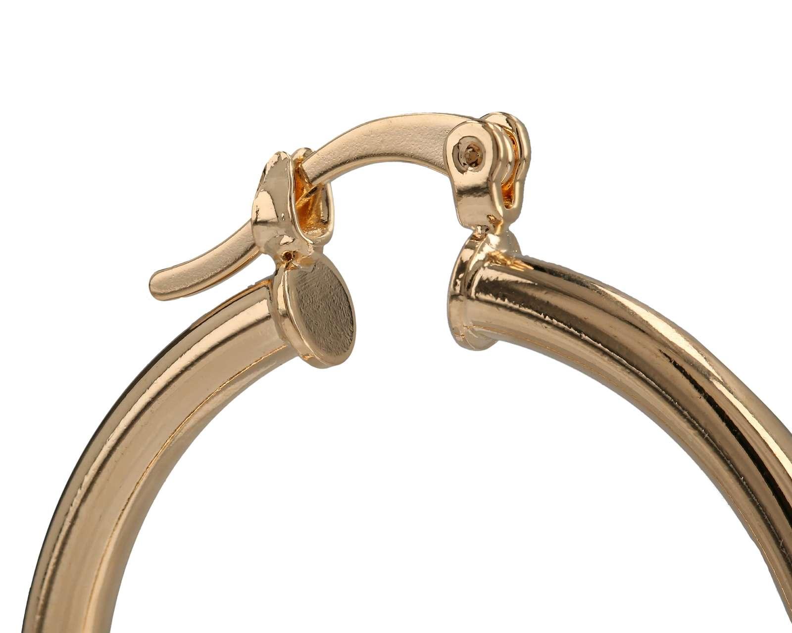 Foto 4 pulgar | Foto 3 | Arracadas Chapa de Oro 18K Girondela