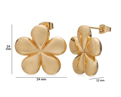 Foto 4 | Foto 4 | Aretes Chapa de Oro Sentimientos
