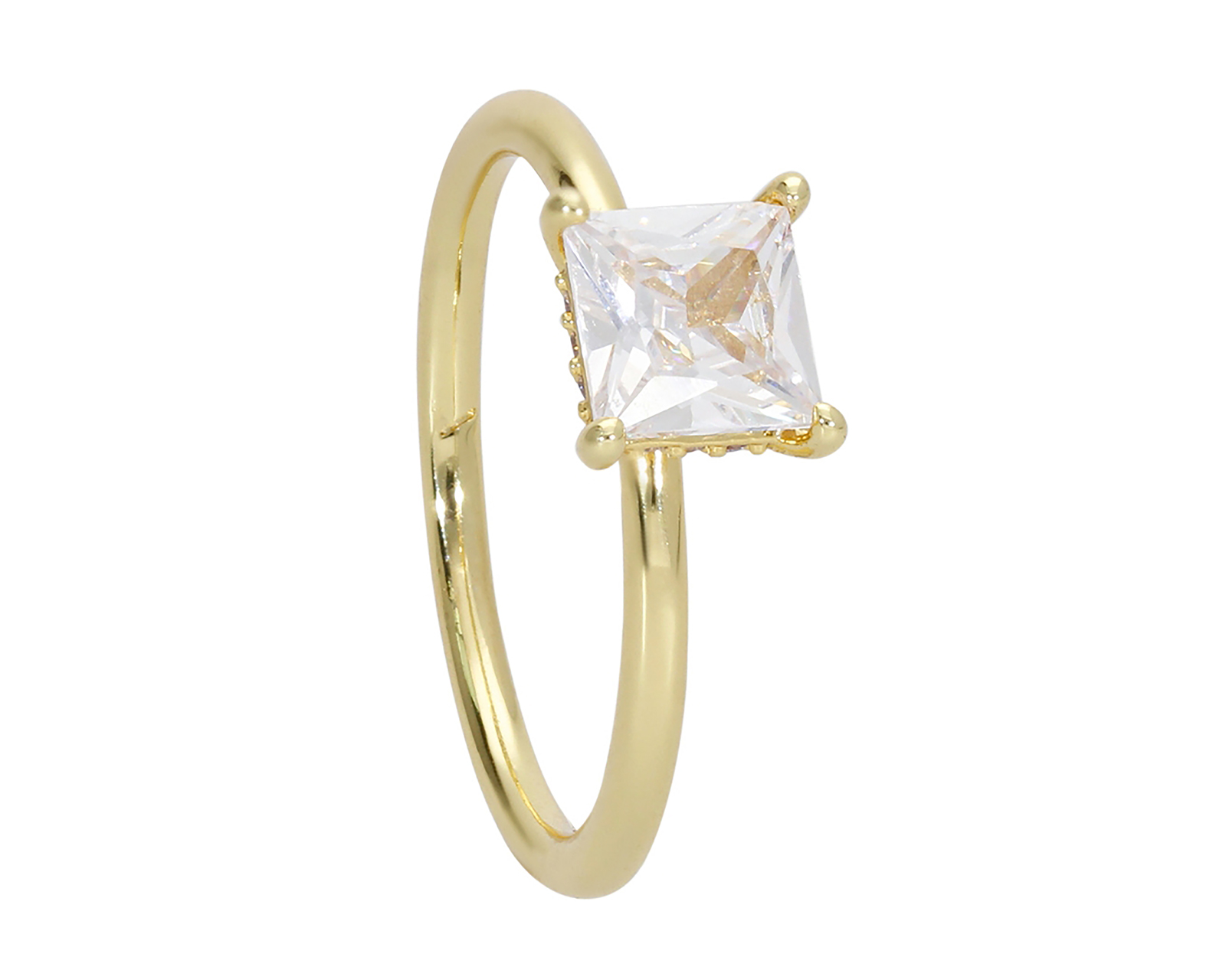 Anillo Chapa de Oro Zokko