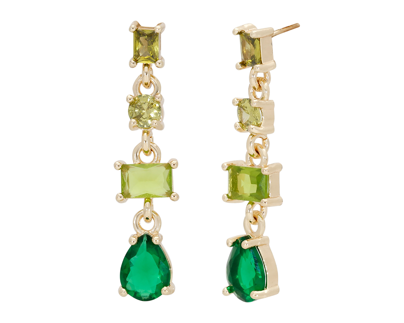 Aretes de Chapa de Oro Camila