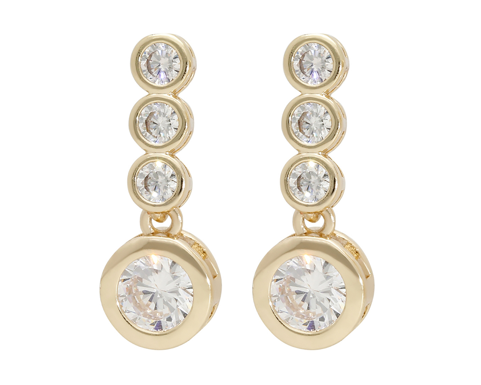 Foto 2 | Foto 2 | Aretes de Chapa de Oro Zokko