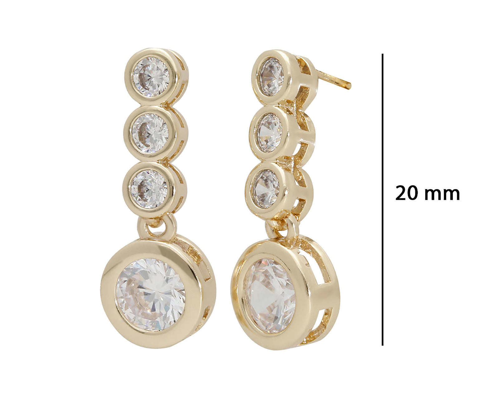 Foto 4 | Foto 4 | Aretes de Chapa de Oro Zokko