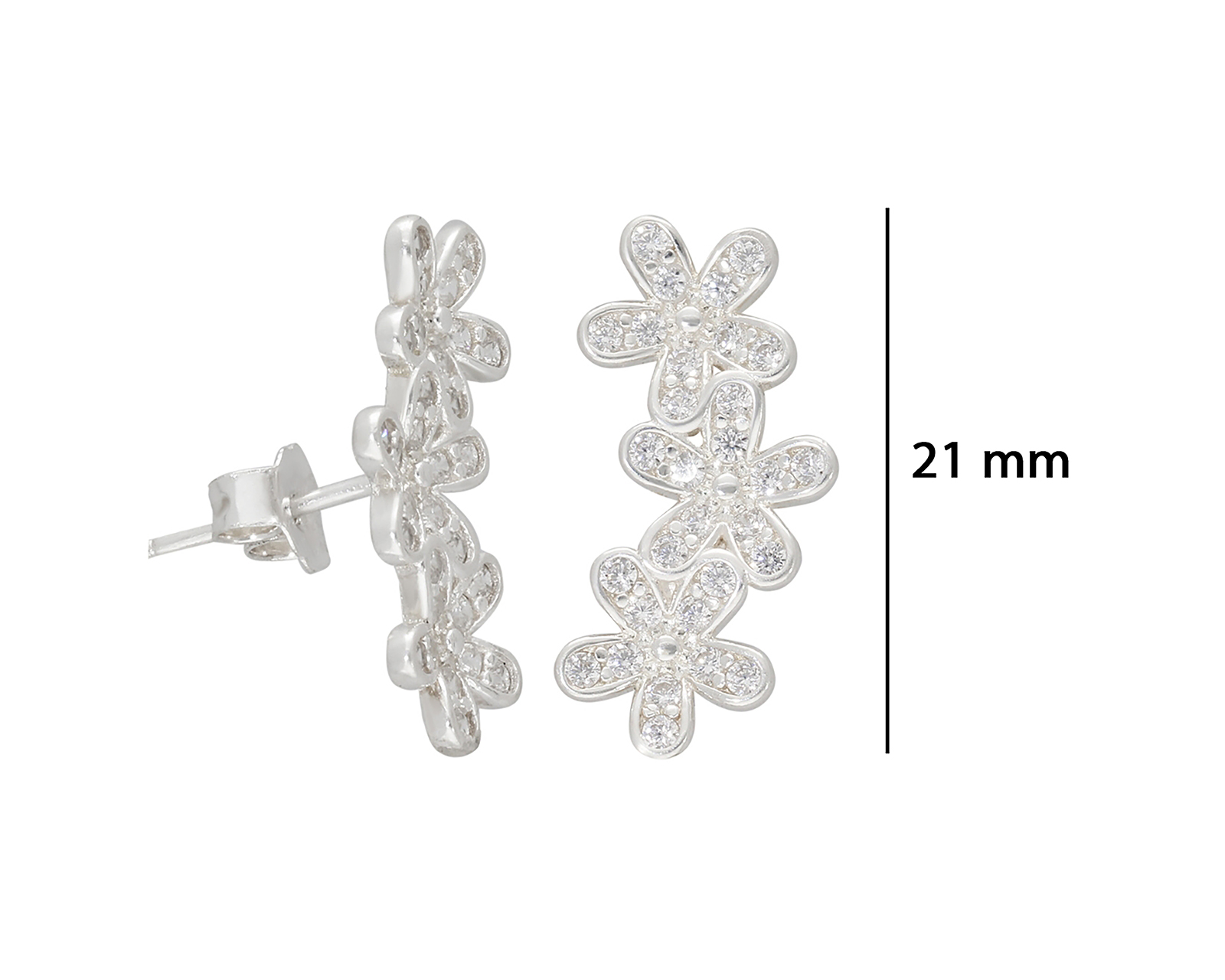 Foto 5 pulgar | Foto 4 | Aretes de Plata Shara