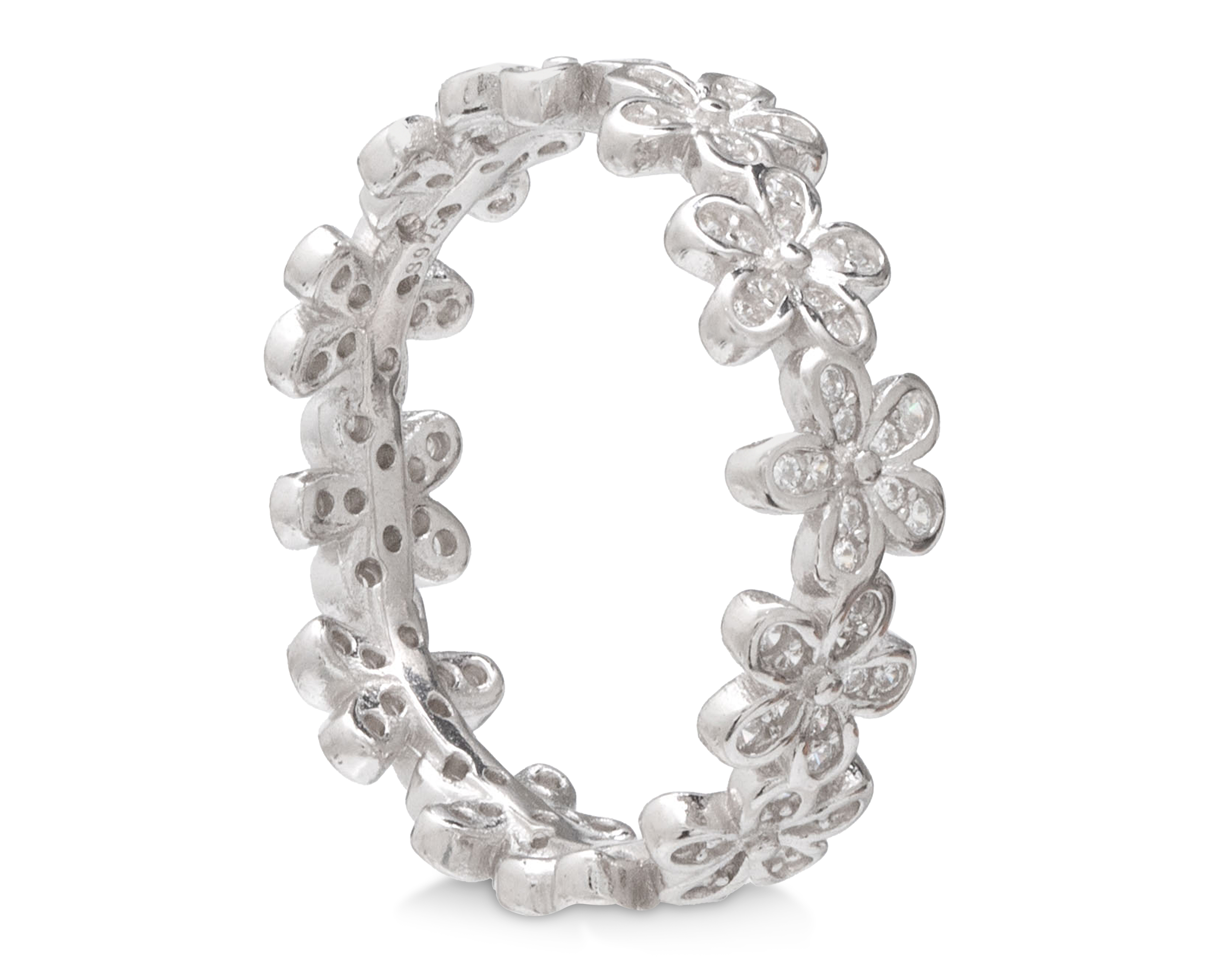 Anillo Flores de Plata Sahara Talla 7