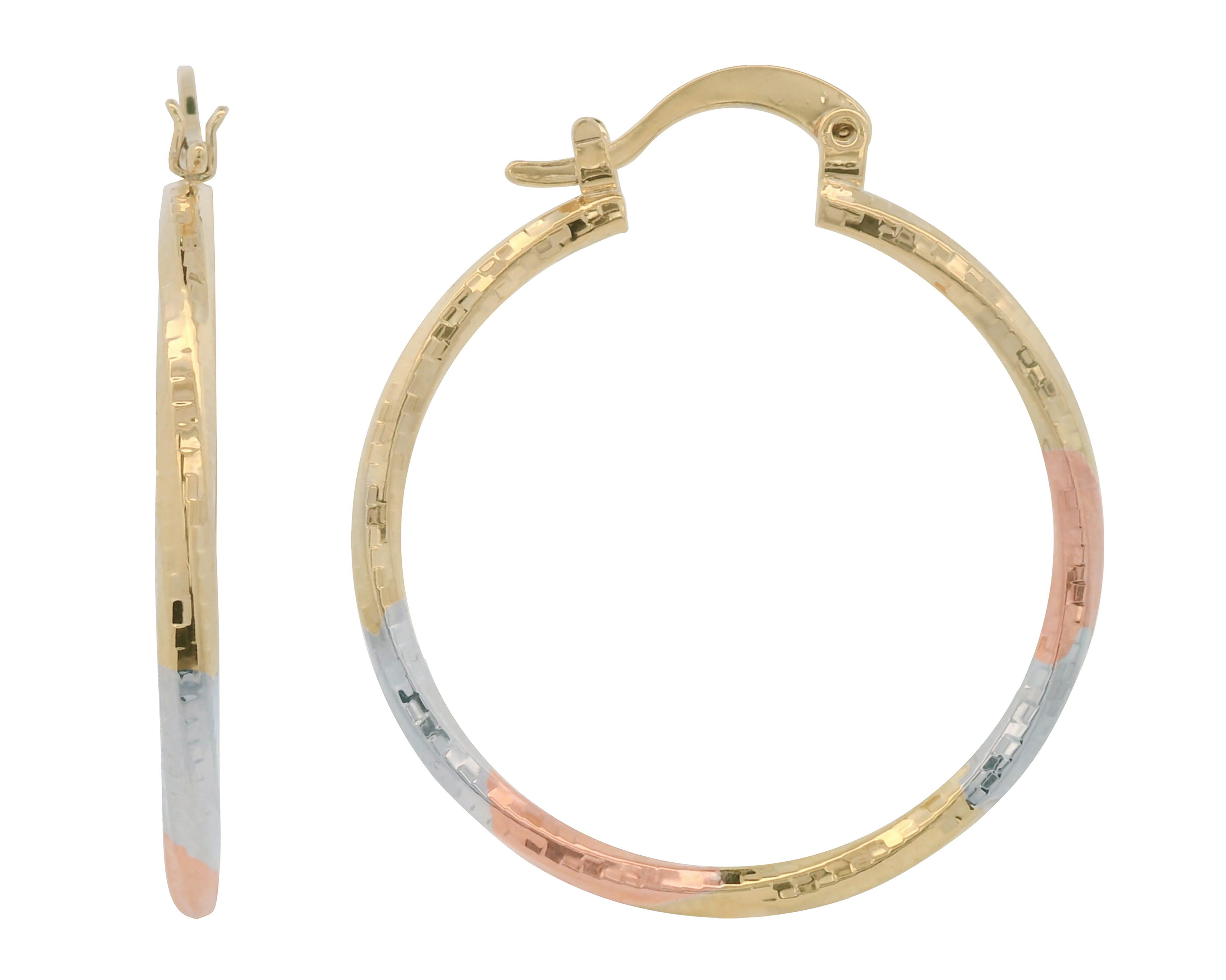 Foto 2 pulgar | Foto 1 | Arracadas Chapa de Oro Sentimientos