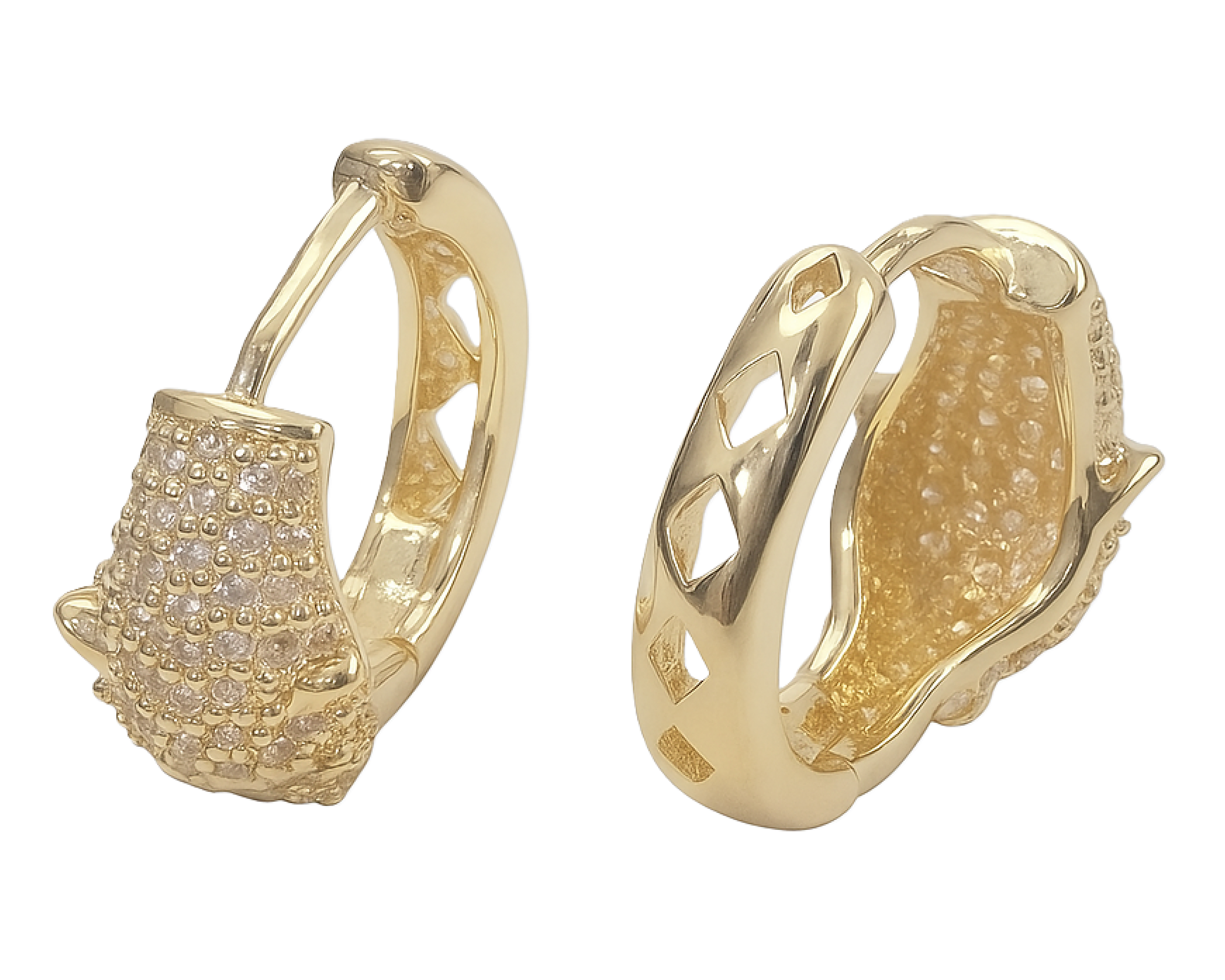 Foto 3 | Foto 3 | Aretes Chapa de Oro Sentimientos