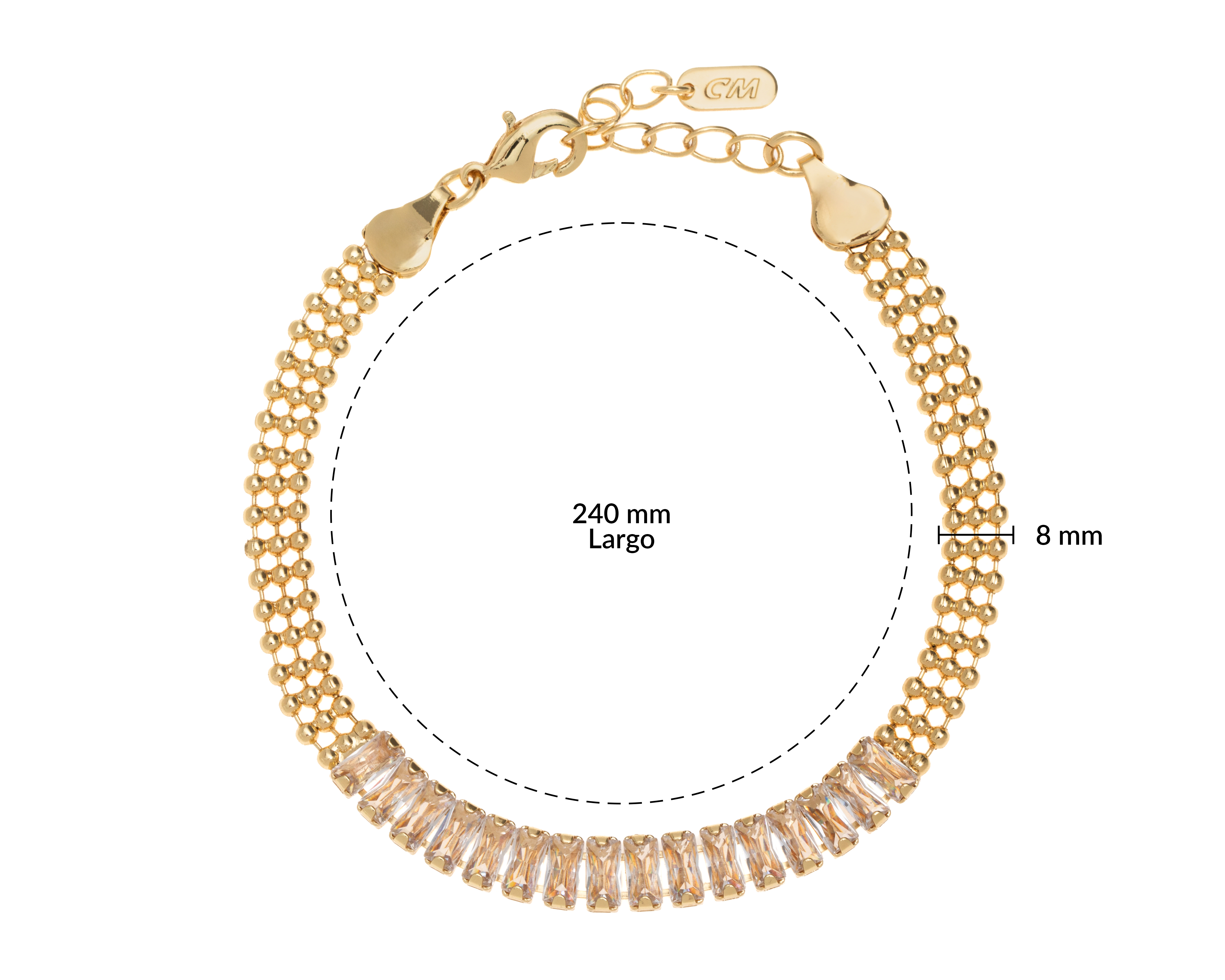 Foto 5 | Foto 5 | Pulsera de Chapa de Oro Sentimientos