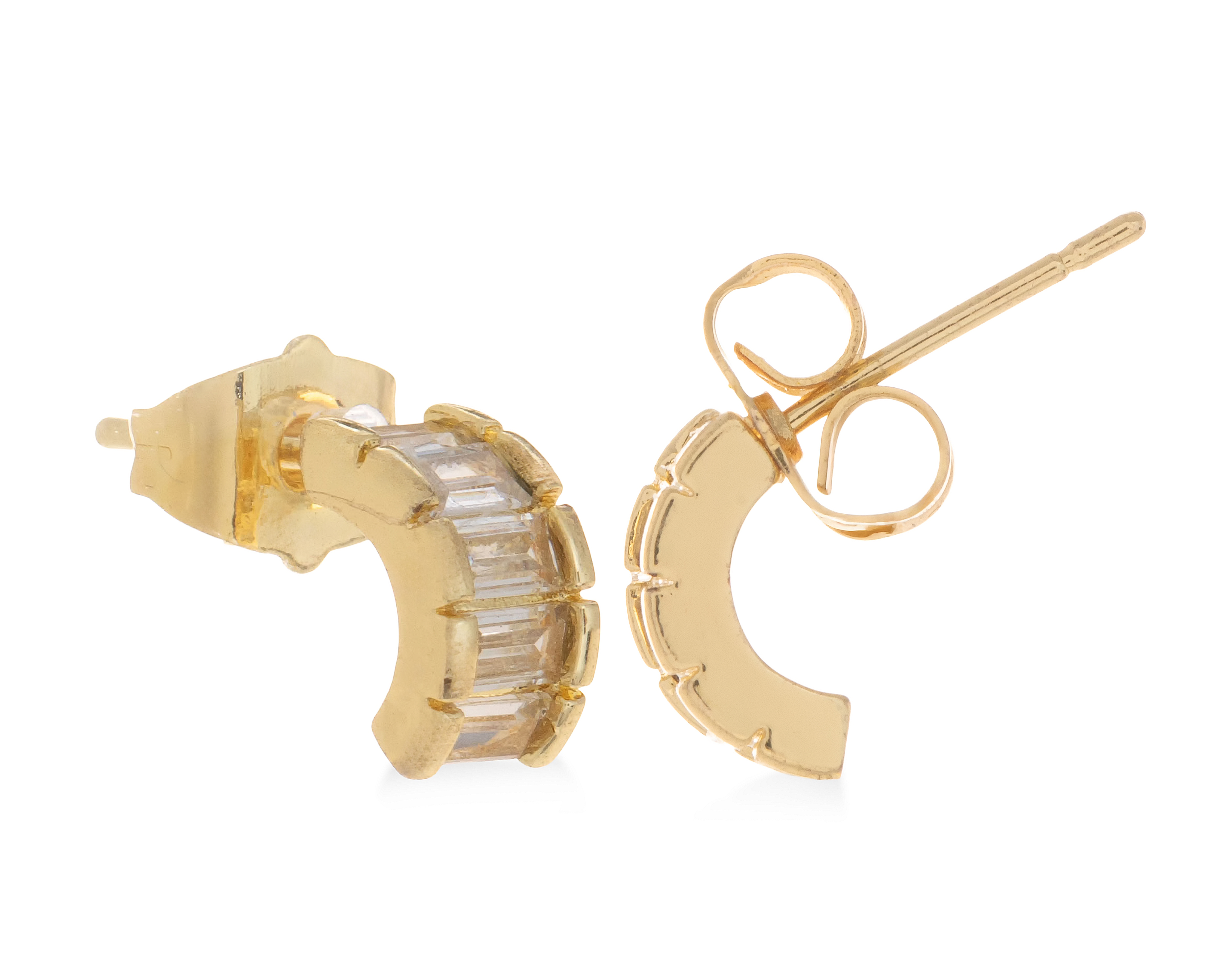 Aretes Chapa de Oro Mashala