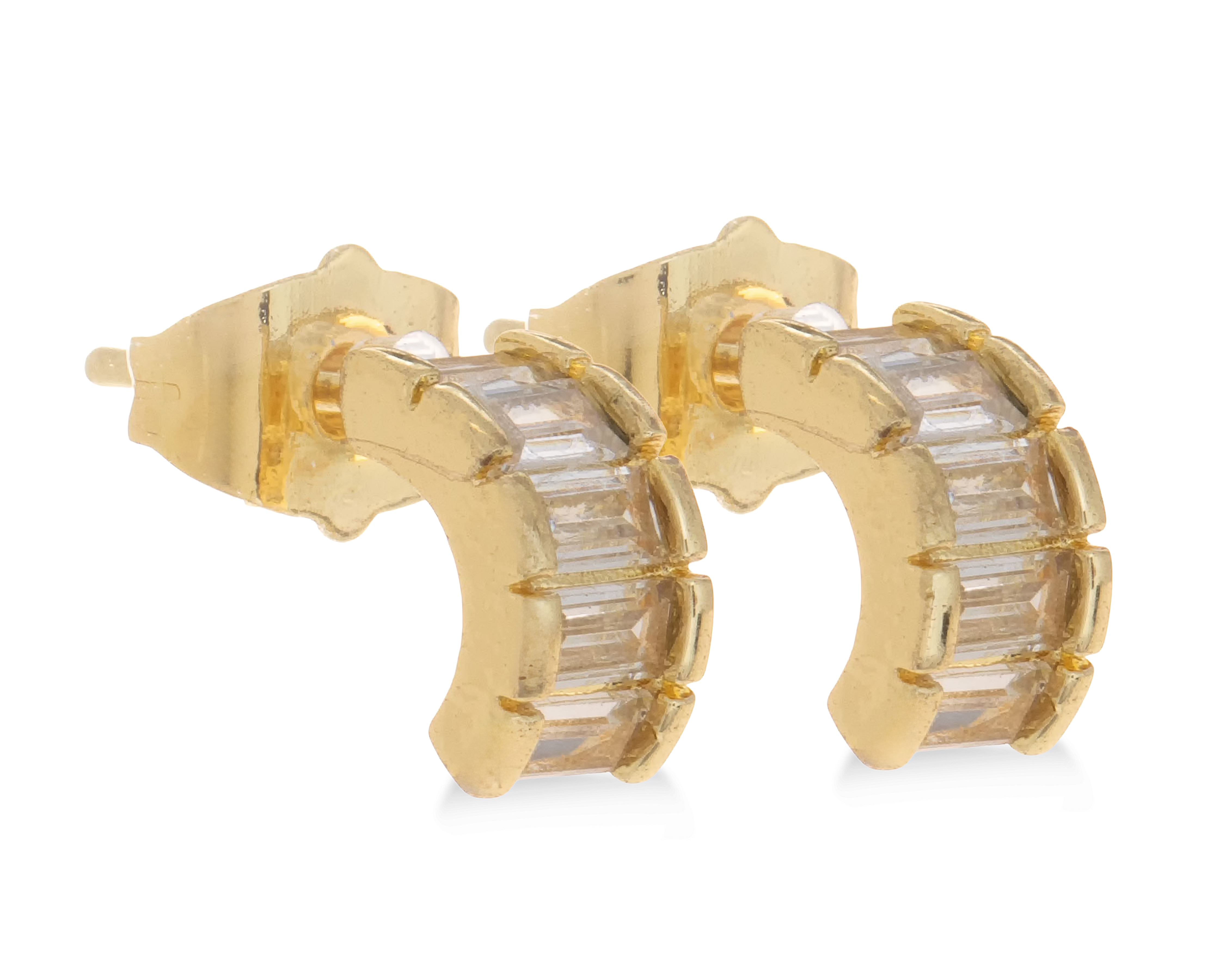 Foto 3 pulgar | Foto 2 | Aretes Chapa de Oro Mashala