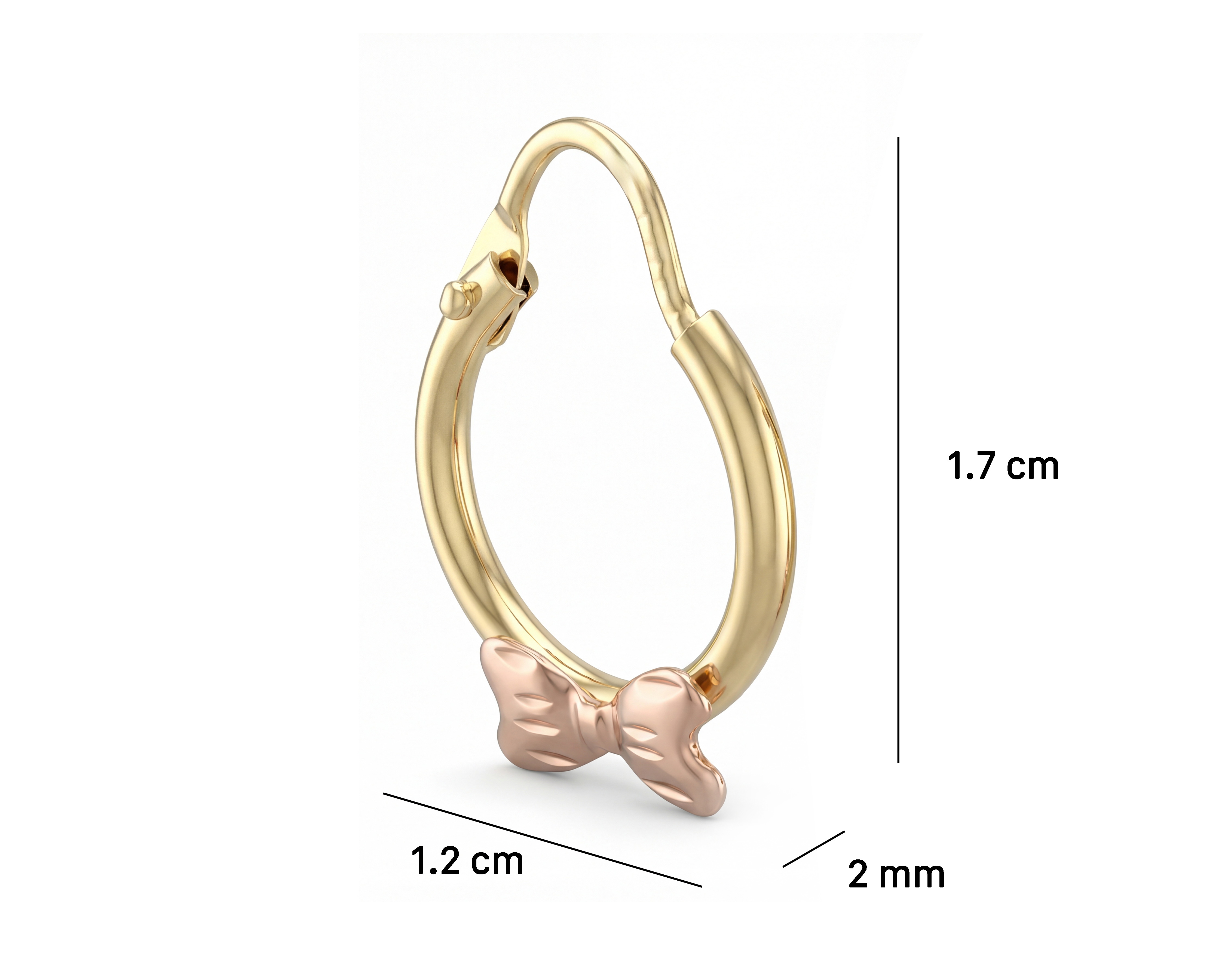 Foto 6 pulgar | Foto 5 | Arracada de Oro 10k Divikuo