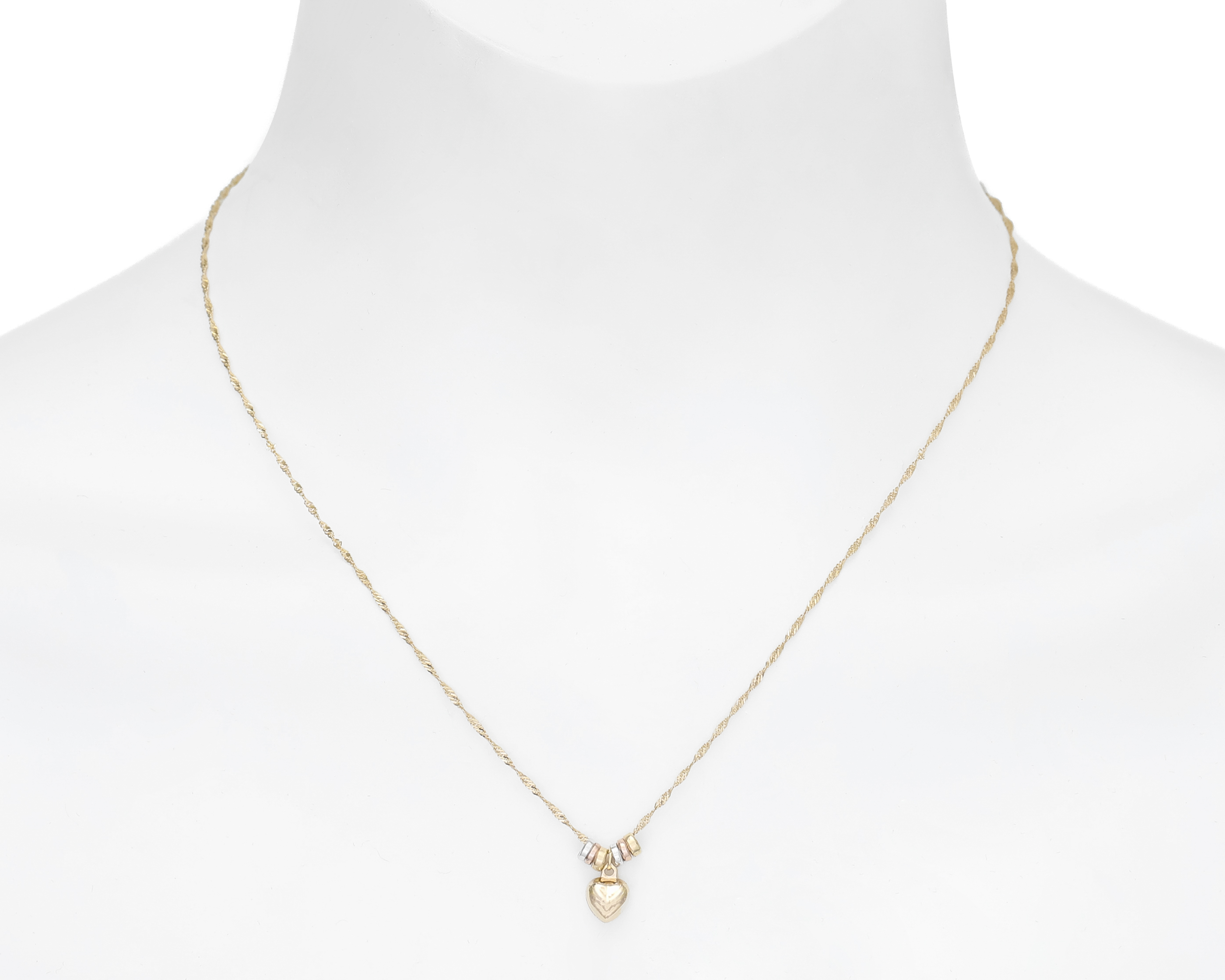 Foto 5 pulgar | Foto 4 | Gargantilla Corazón de Oro 10K Divkuo