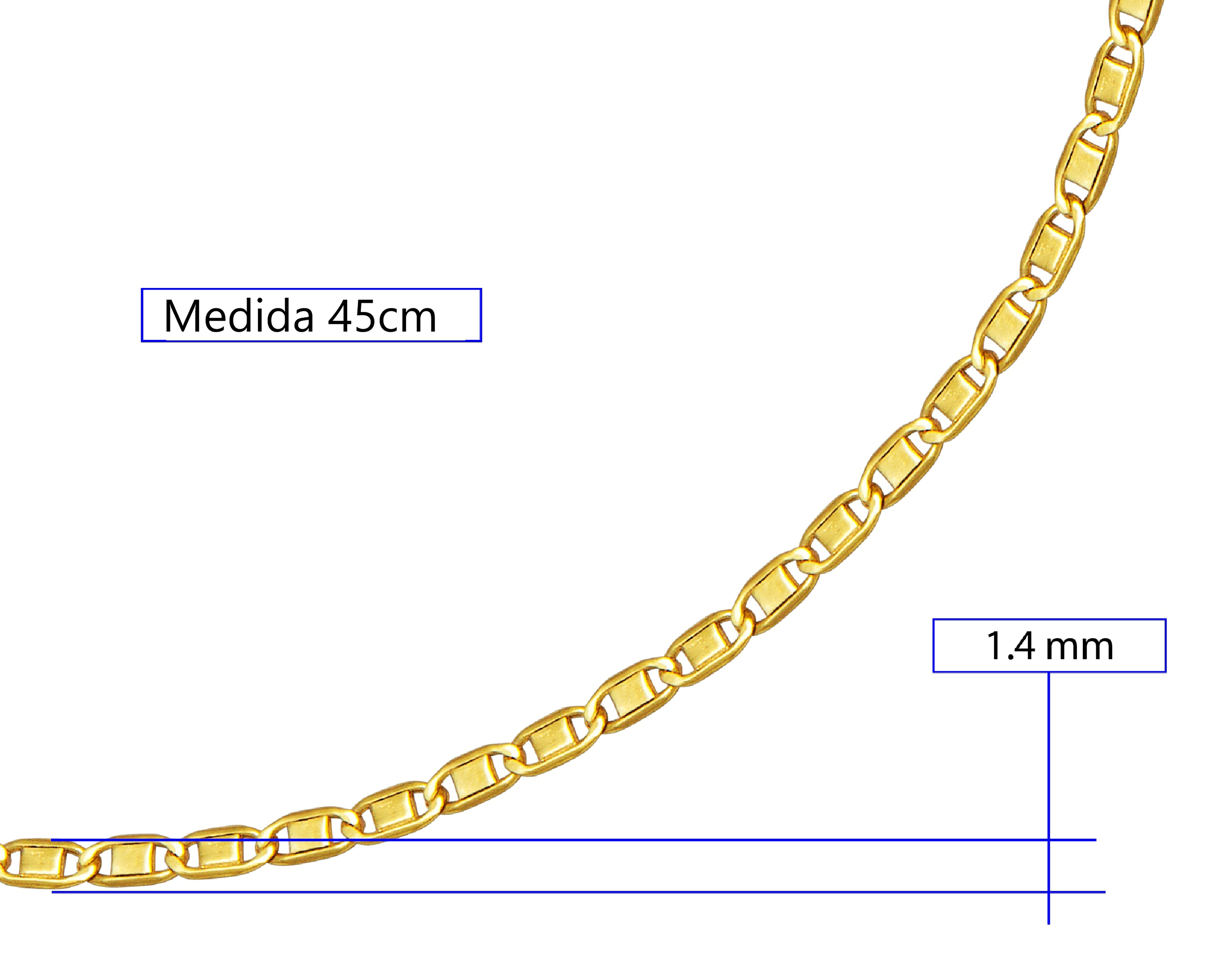 Foto 7 pulgar | Foto 6 | Cadena de Oro 10K Sentimientos