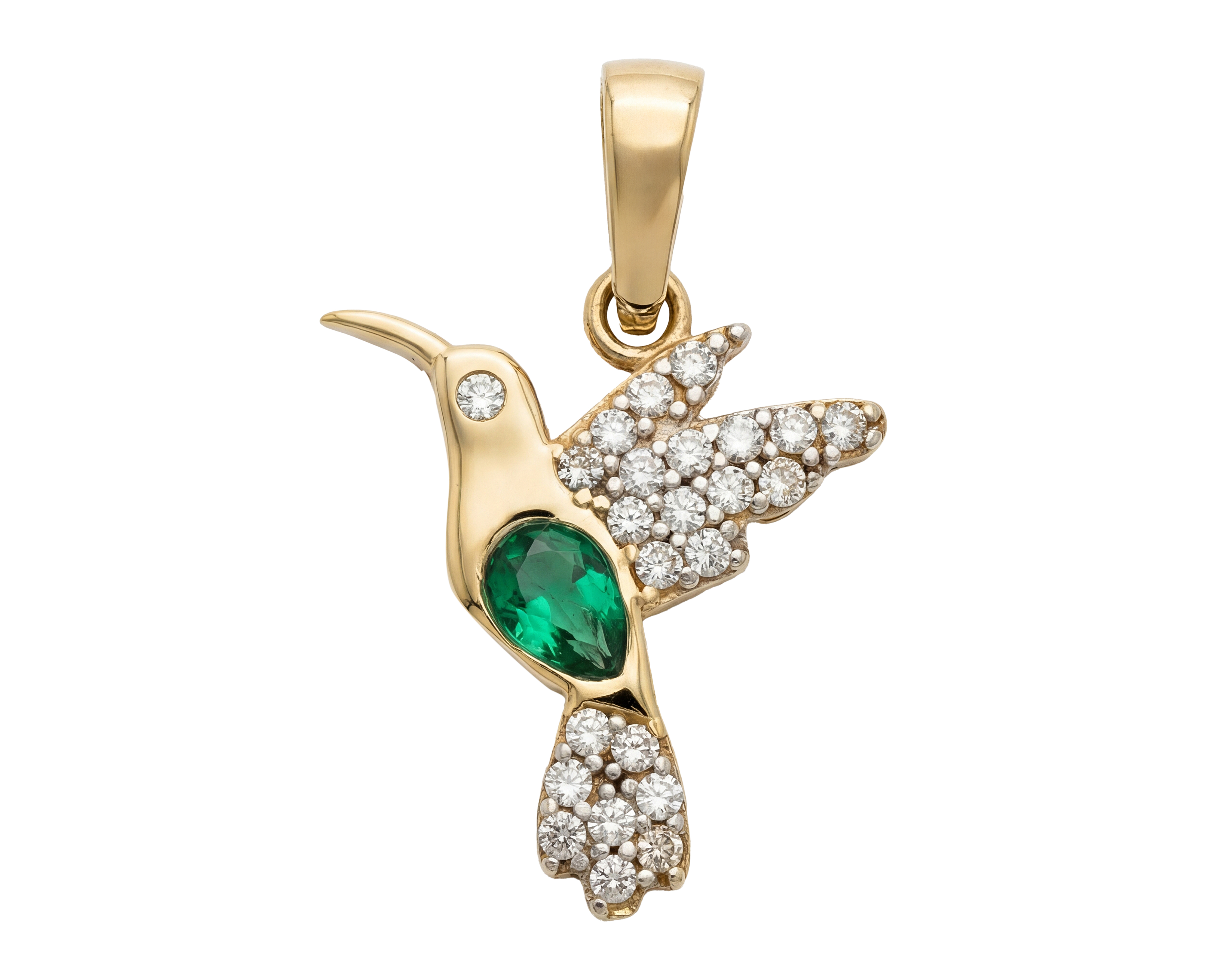 Dije Colibrí de Oro 10k Sentimientos