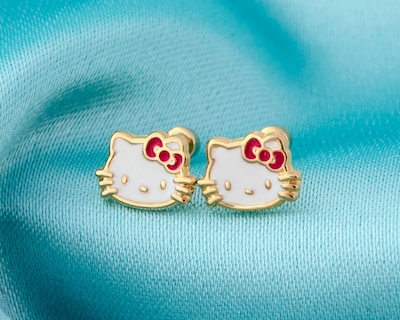 Foto 3 | Foto 3 | Broqueles de Oro 10k Hello Kitty