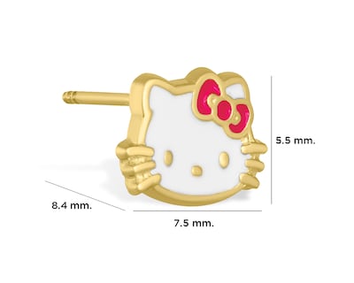 Foto 4 | Foto 4 | Broqueles de Oro 10k Hello Kitty