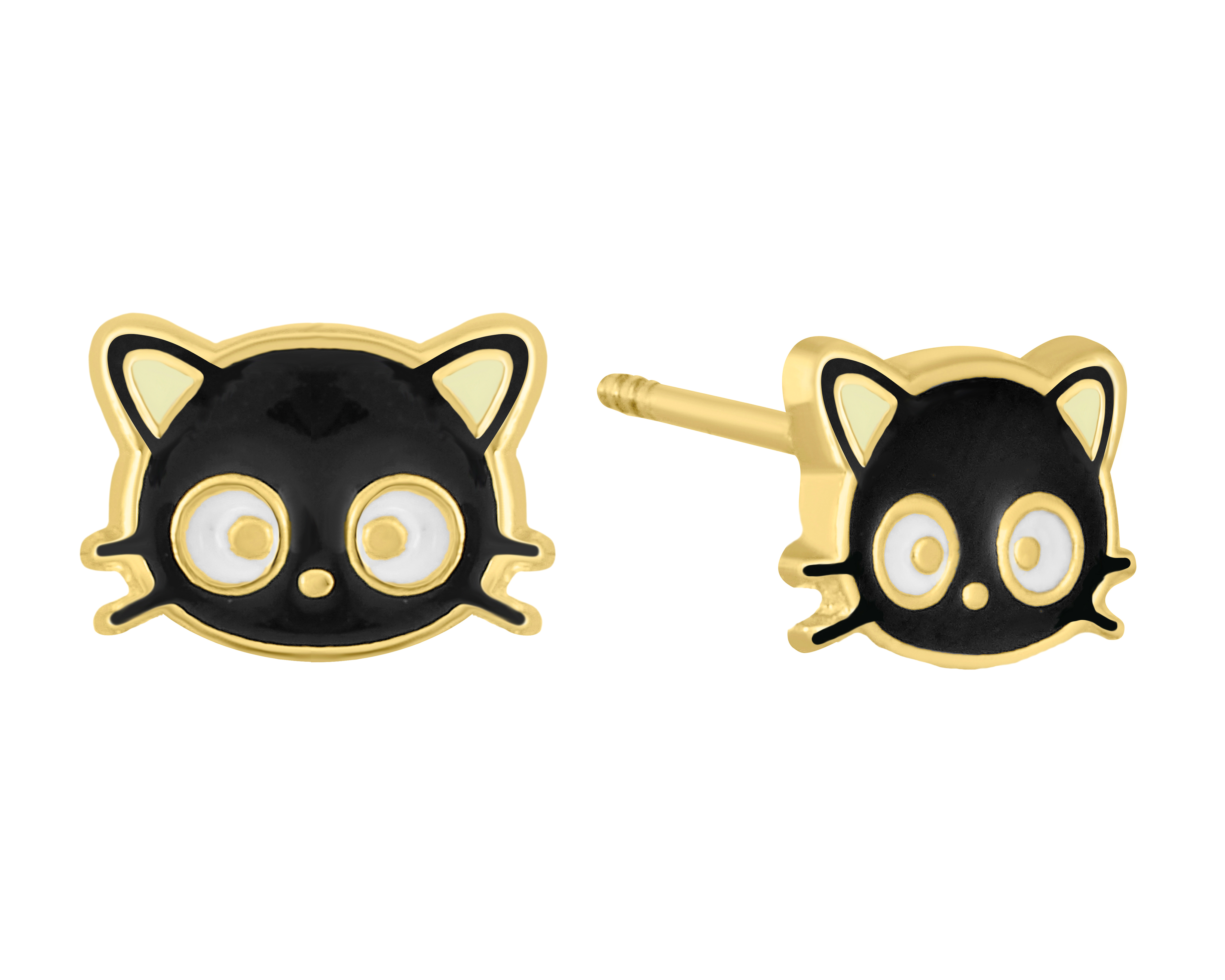 Broqueles de Oro 10K Chococat