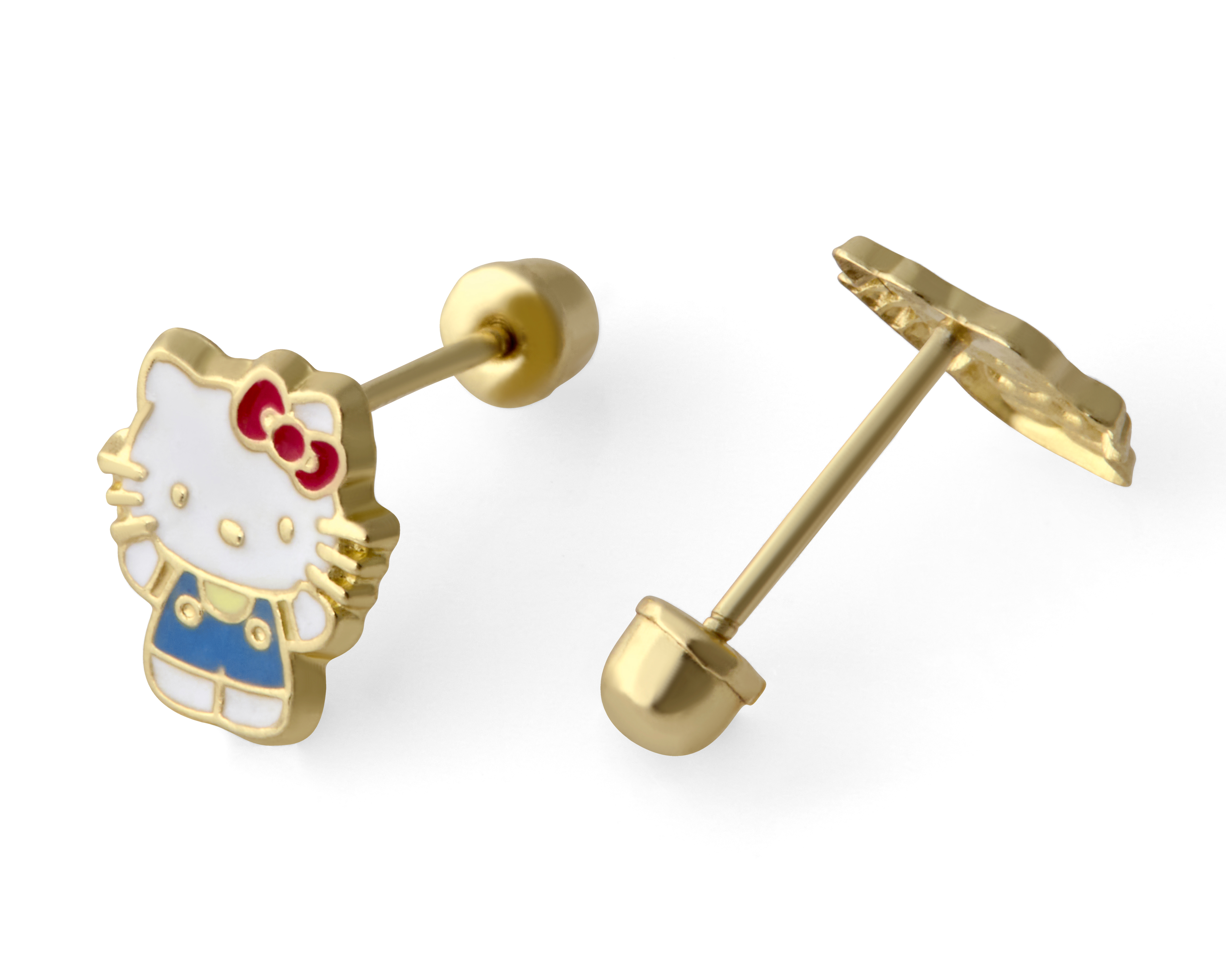 Foto 2 | Foto 2 | Broqueles de Oro 10k Hello Kitty