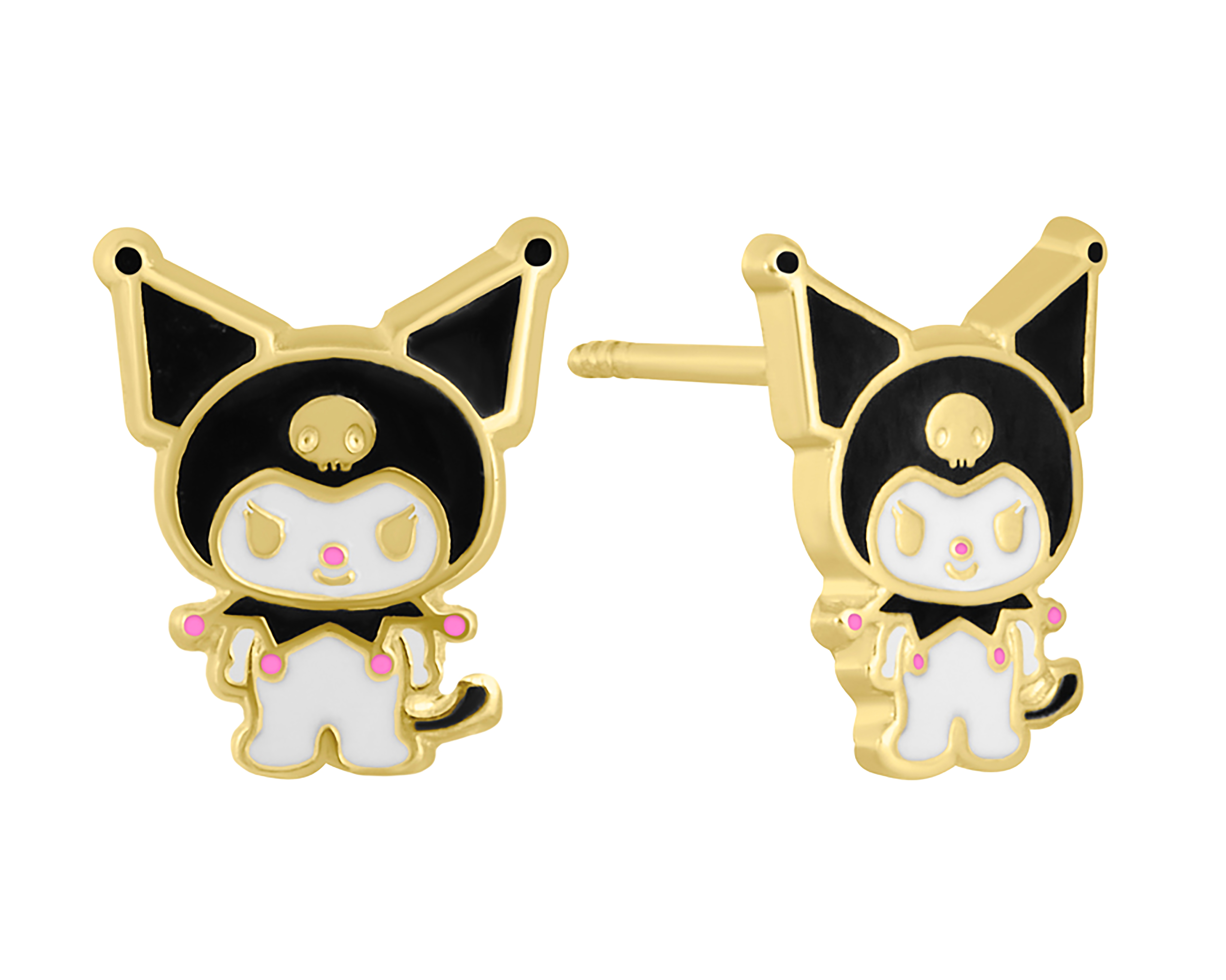 Broqueles de Oro 10k Hello Kitty