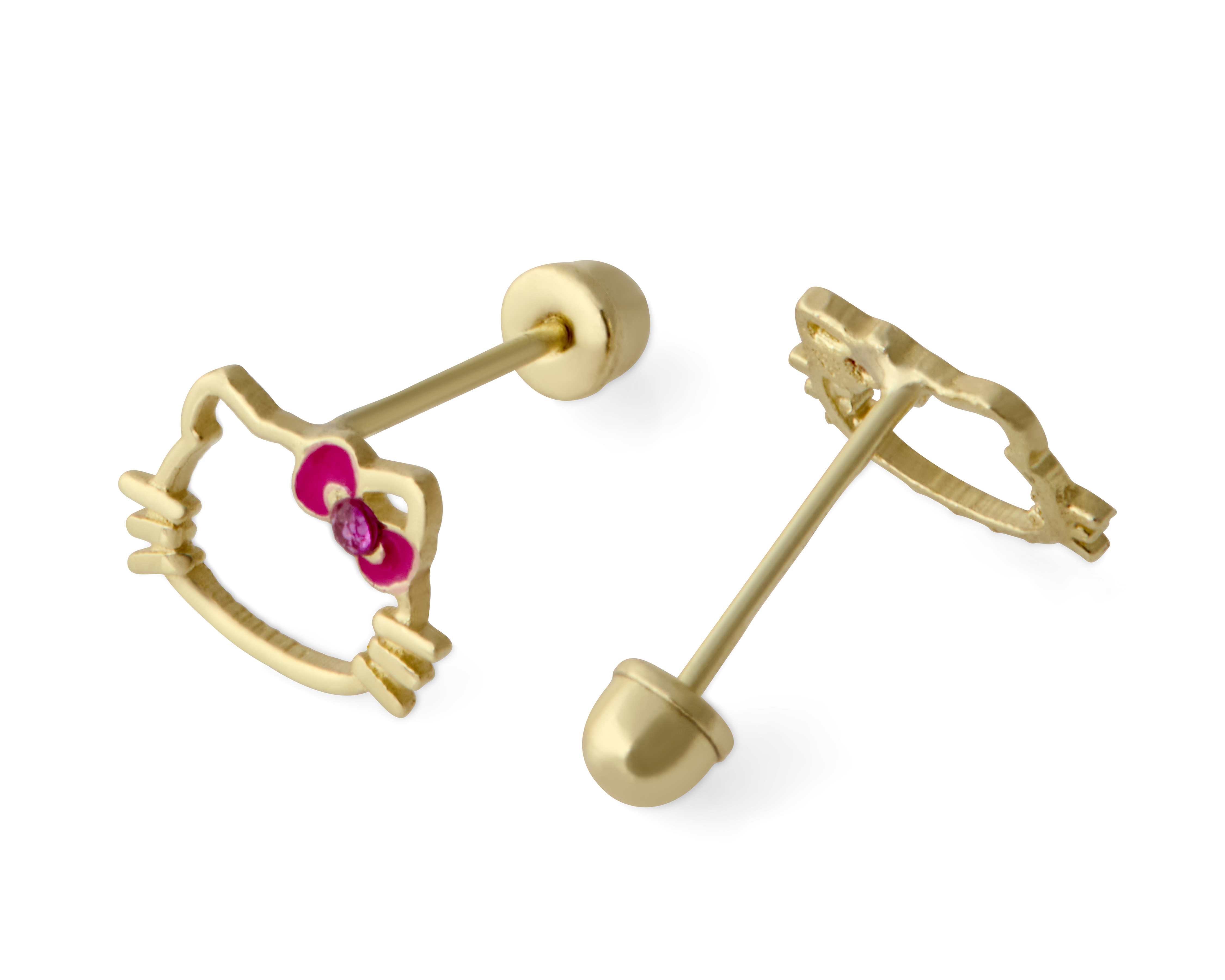 Foto 2 | Foto 2 | Broqueles de Oro 10K Hello Kitty