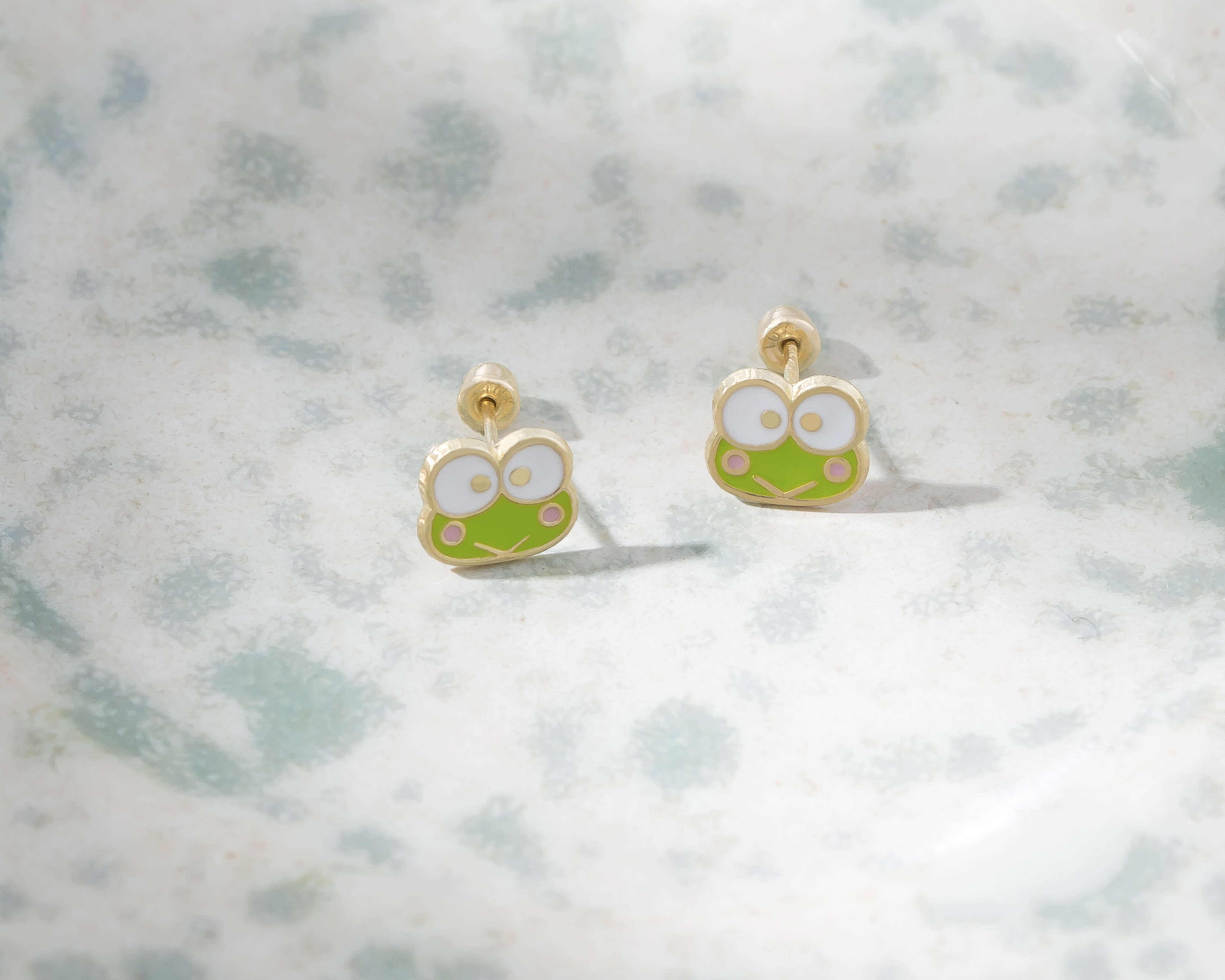 Foto 5 pulgar | Foto 4 | Broqueles Keroppi de Oro 10k Hello Kitty