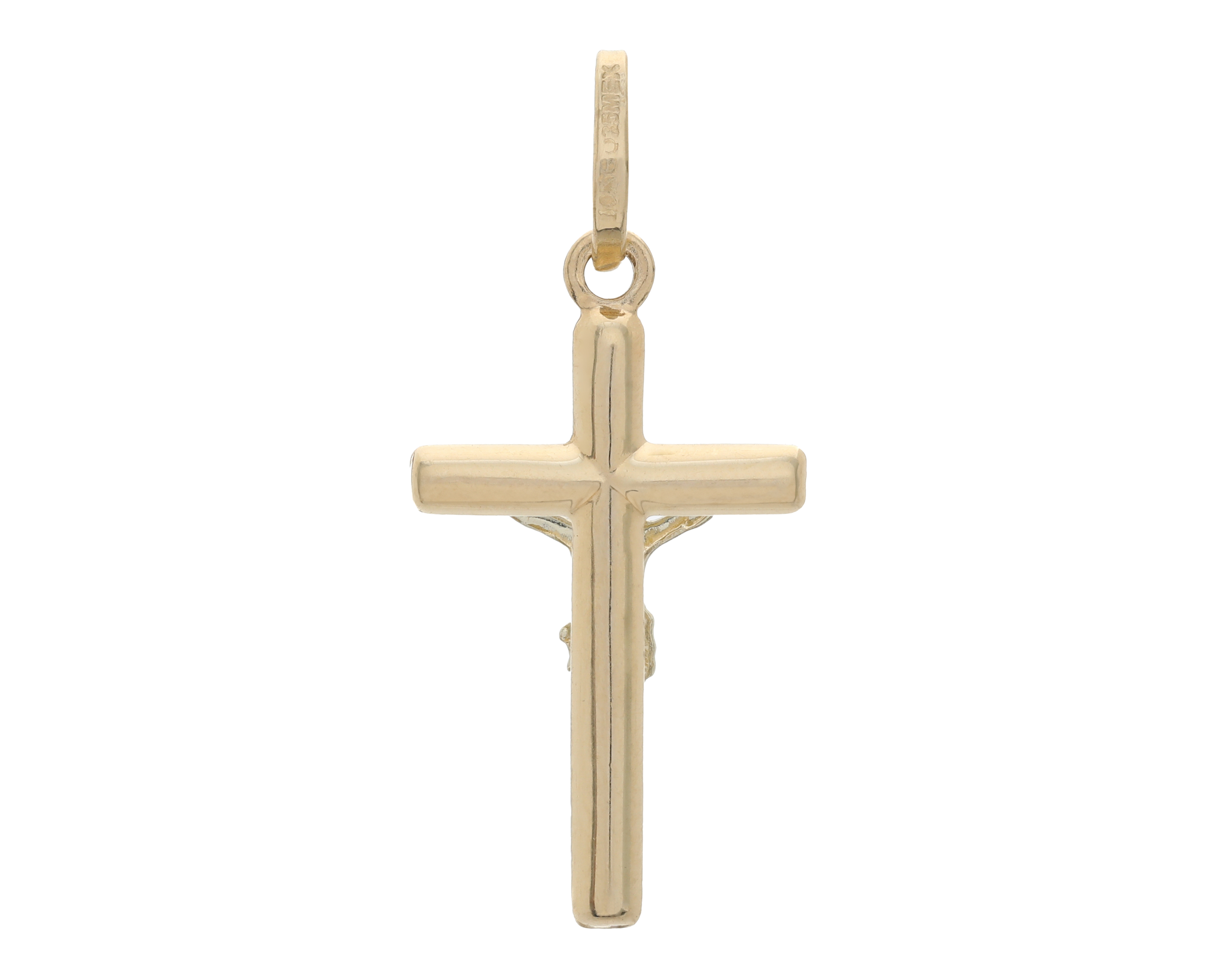 Foto 3 pulgar | Foto 2 | Dije Crucifijo de Oro 10k Divikuo