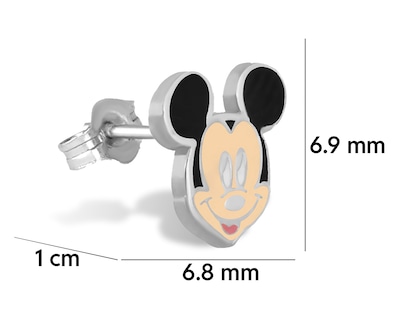 Foto 5 | Foto 5 | Broqueles Mickey Mouse de Plata Disney